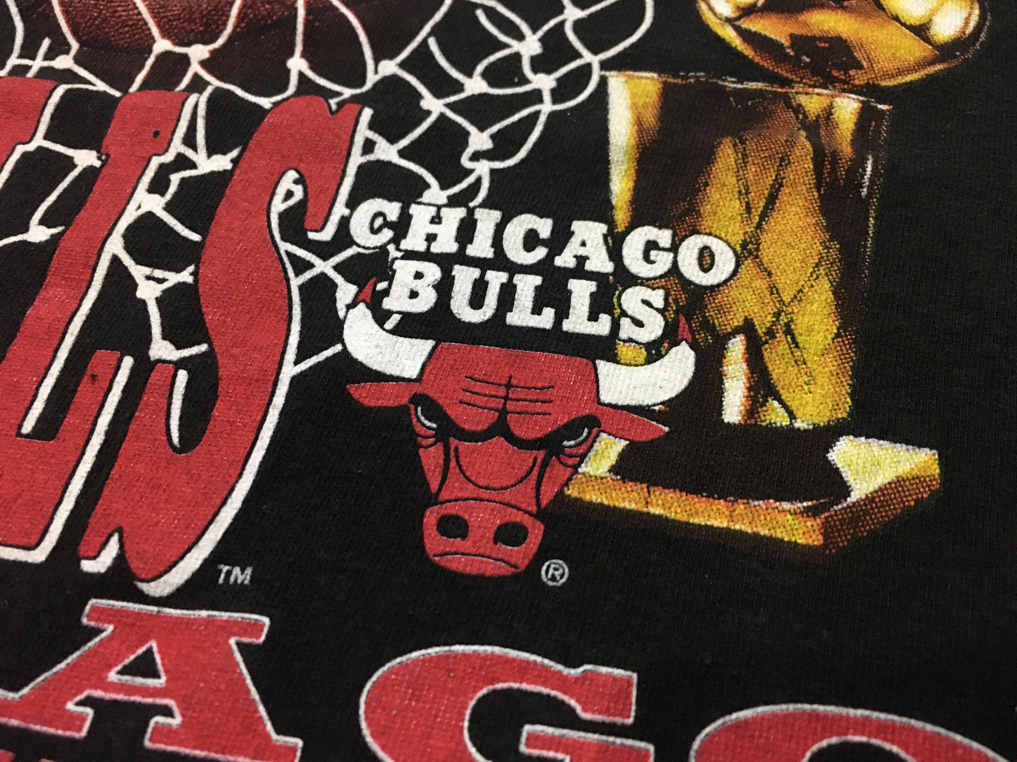NBA × Rap Tees × Vintage Vintage Chicago Bulls Shirt 1993 World Champs Back to Back Size US XL / EU 56 / 4 - 4 Thumbnail