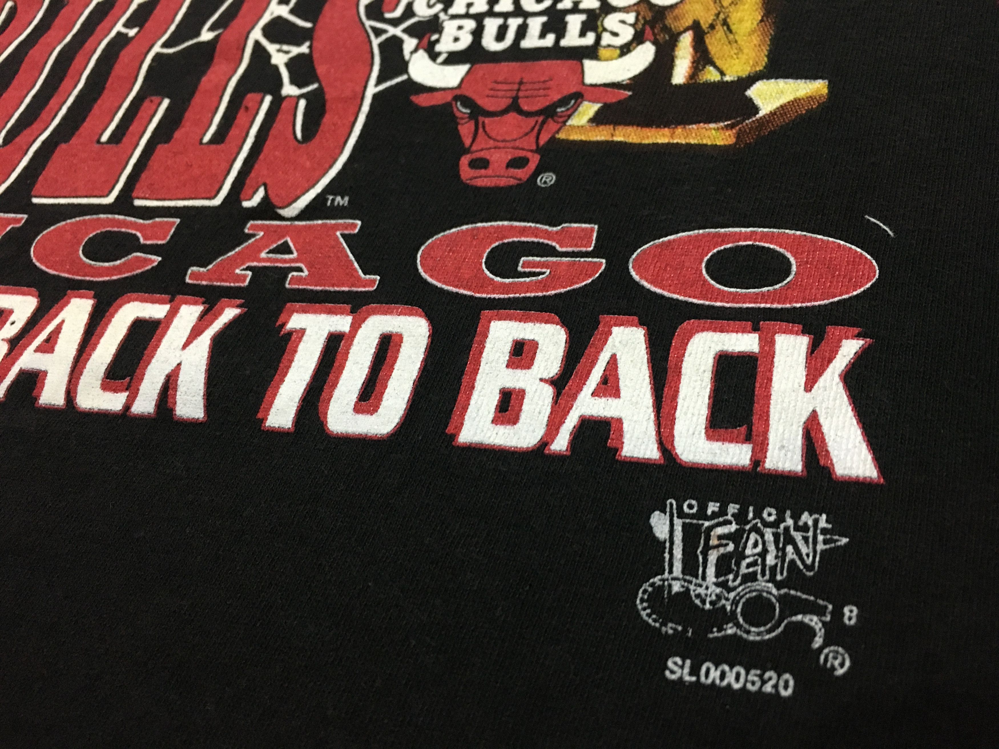 NBA × Rap Tees × Vintage Vintage Chicago Bulls Shirt 1993 World Champs Back to Back Size US XL / EU 56 / 4 - 6 Thumbnail