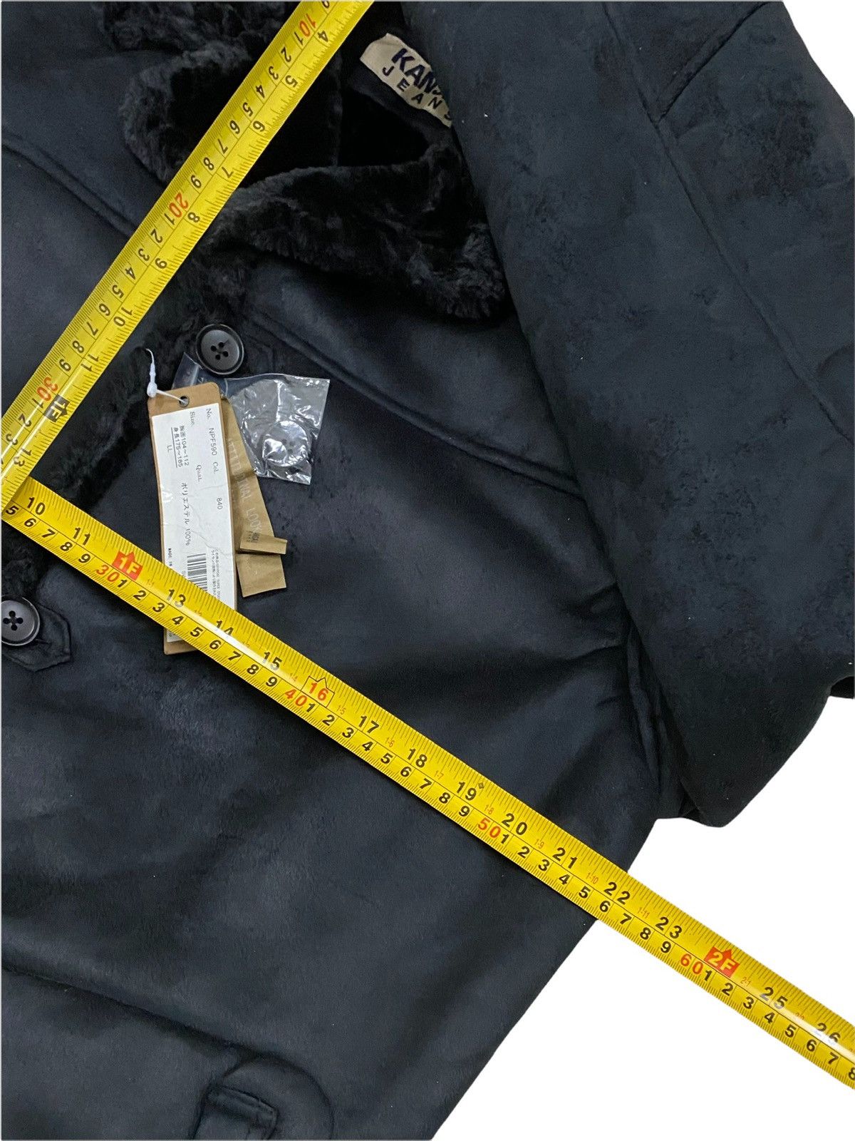 Kansai Yamamoto VINTAGE KANSAI JEANS SUEDE FLEECE LINING JACKET🔥(DEADSTOCK) Size US M / EU 48-50 / 2 - 23 Thumbnail