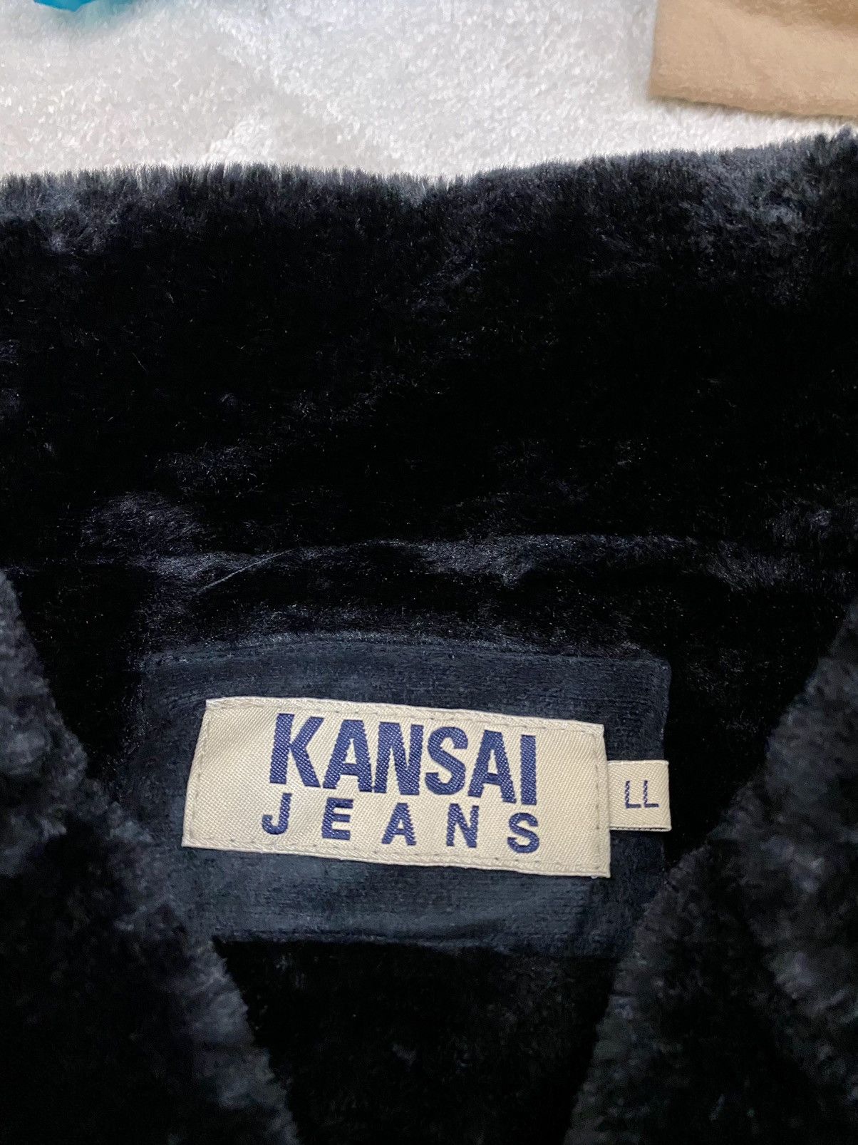 Kansai Yamamoto VINTAGE KANSAI JEANS SUEDE FLEECE LINING JACKET🔥(DEADSTOCK) Size US M / EU 48-50 / 2 - 17 Thumbnail