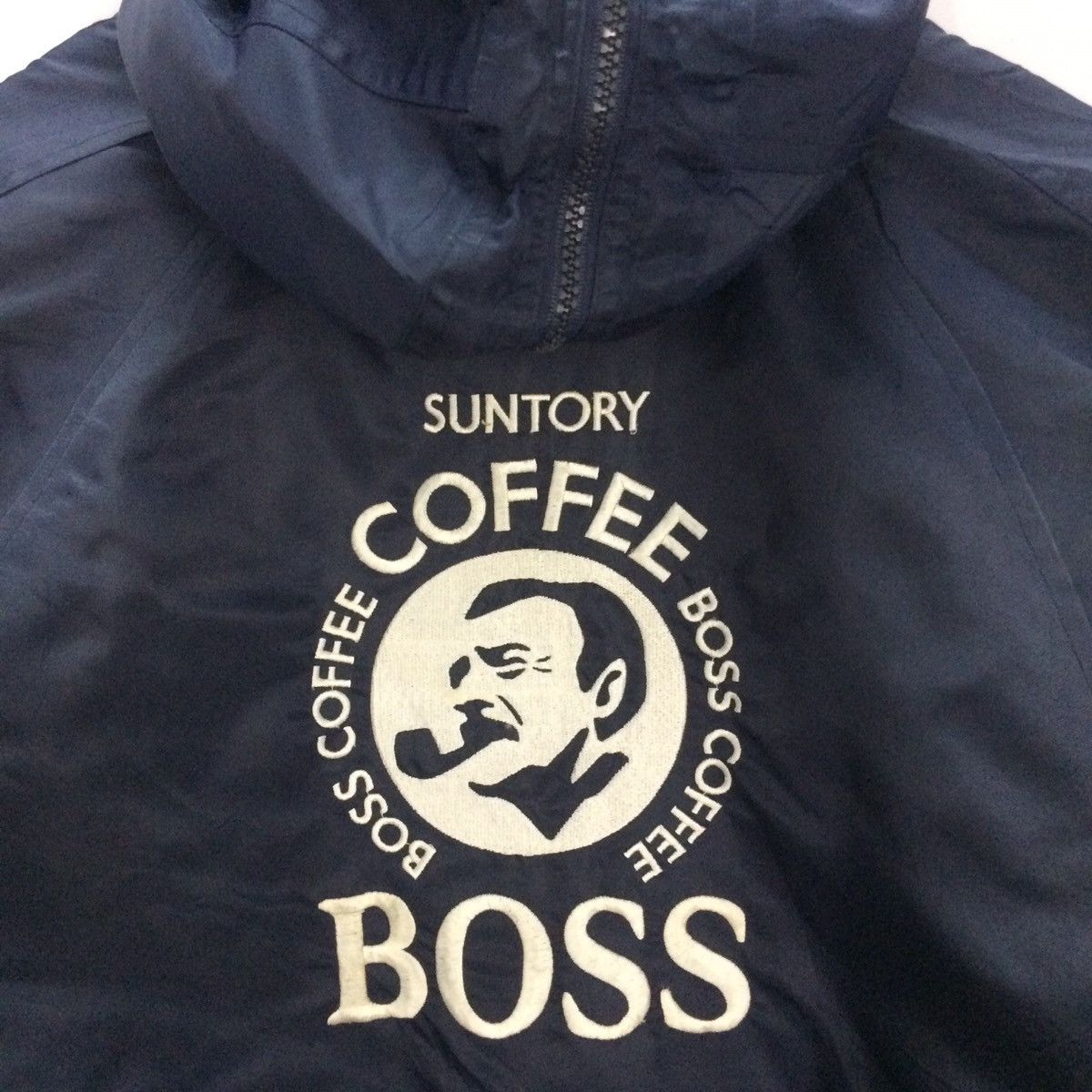 Japanese Brand × Vintage Vintage Suntory Coffee Boss Bomber hoodie Jacket Size US L / EU 52-54 / 3 - 7 Thumbnail