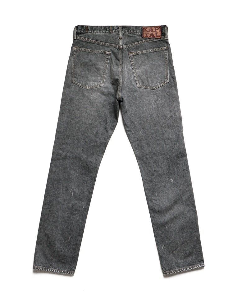 Kapital × Kapital Kountry KAPITAL 14oz black denim 5P monkey CISCO (3year processing). Size US 32 / EU 48 - 3 Thumbnail