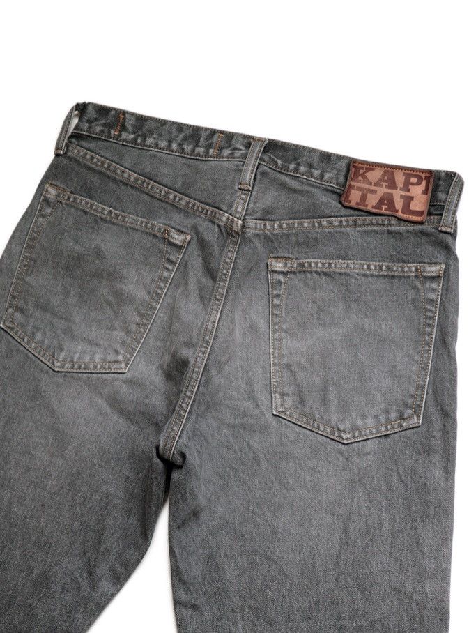 Kapital × Kapital Kountry KAPITAL 14oz black denim 5P monkey CISCO (3year processing). Size US 32 / EU 48 - 7 Thumbnail