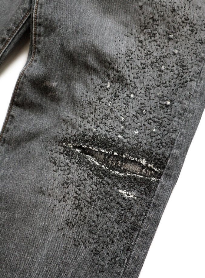 Kapital × Kapital Kountry KAPITAL 14oz black denim 5P monkey CISCO (3year processing). Size US 32 / EU 48 - 5 Thumbnail