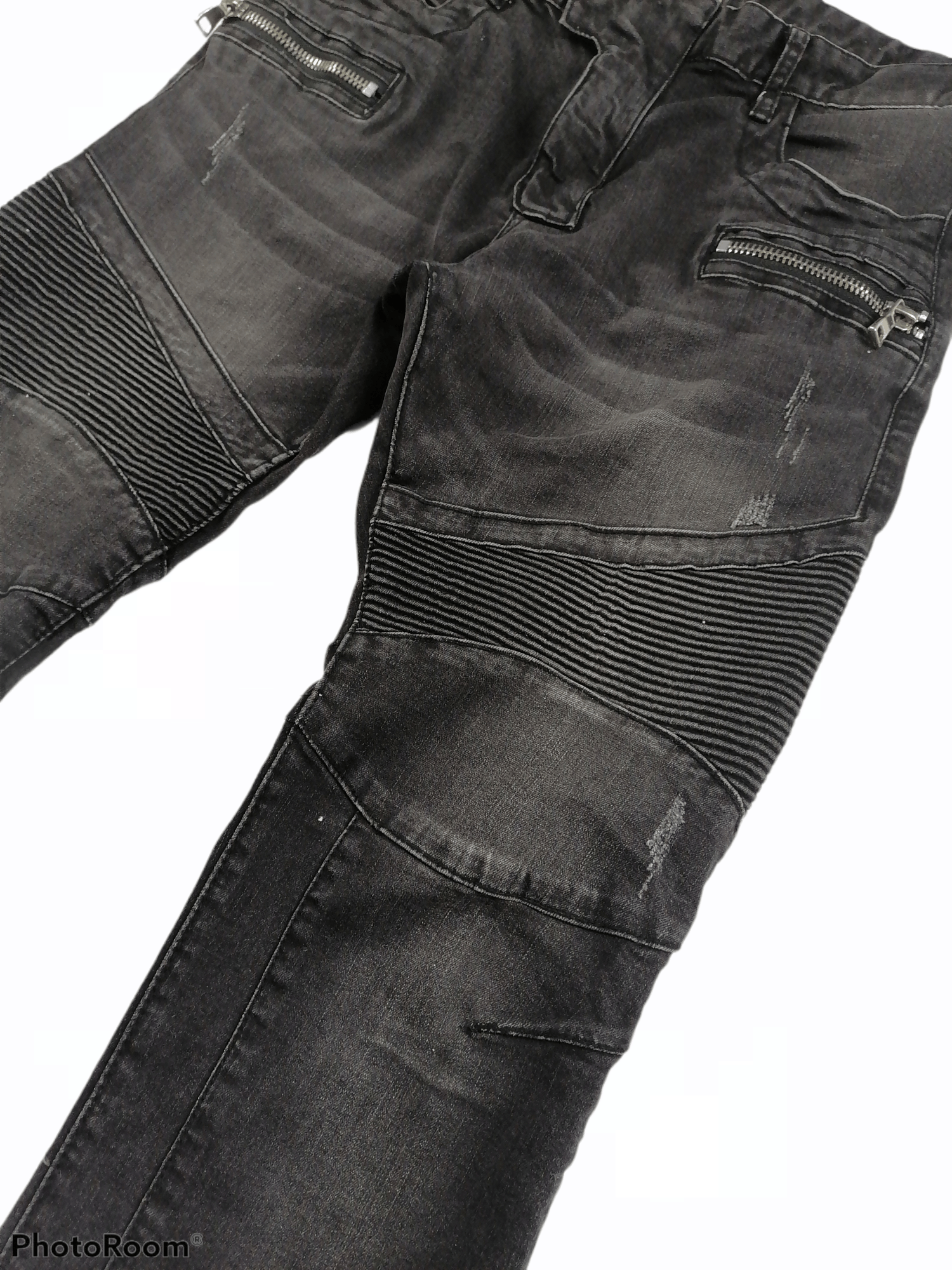 Japanese Brand The JMC Jeans Charcoal Black Bikers Pants Size US 34 / EU 50 - 3 Thumbnail