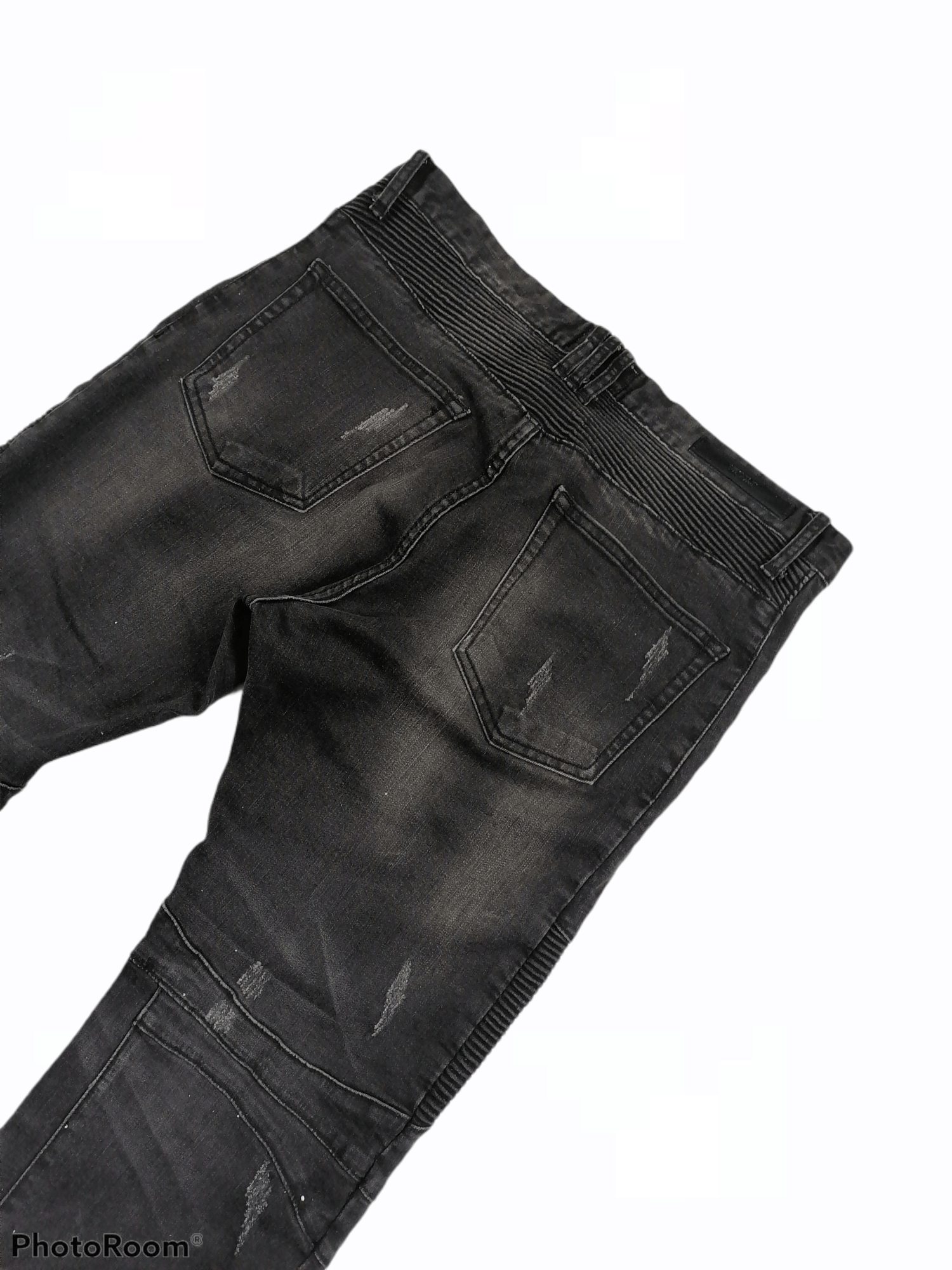 Japanese Brand The JMC Jeans Charcoal Black Bikers Pants Size US 34 / EU 50 - 7 Thumbnail