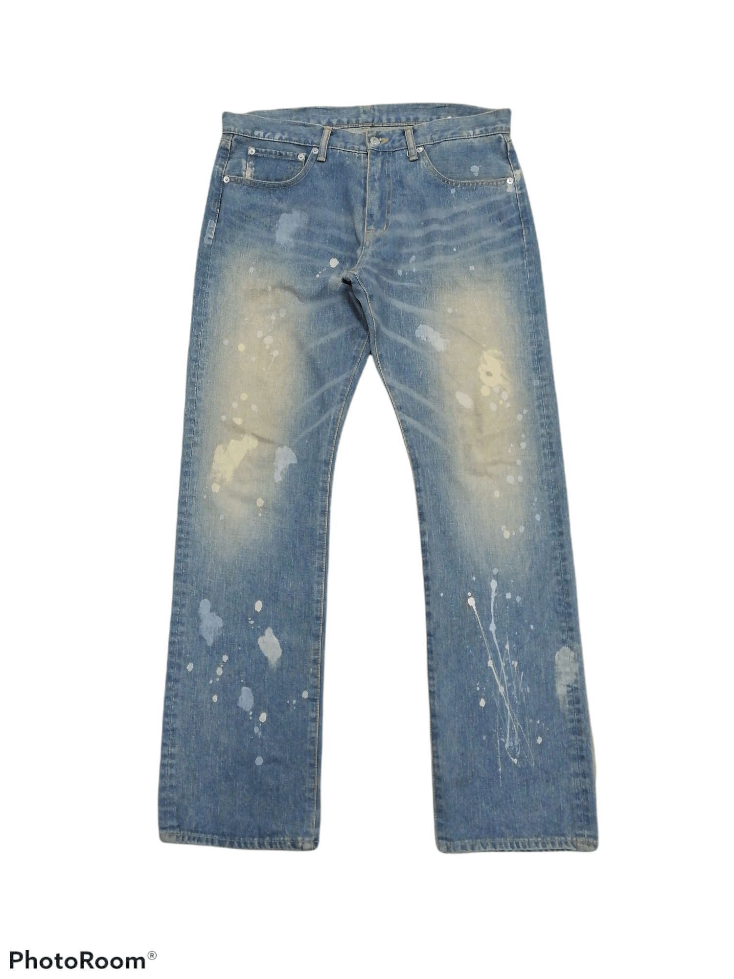 Swagger Made In Japan Swagger Splattered Distressed Denim Pants Size US 35 - 1 Thumbnail