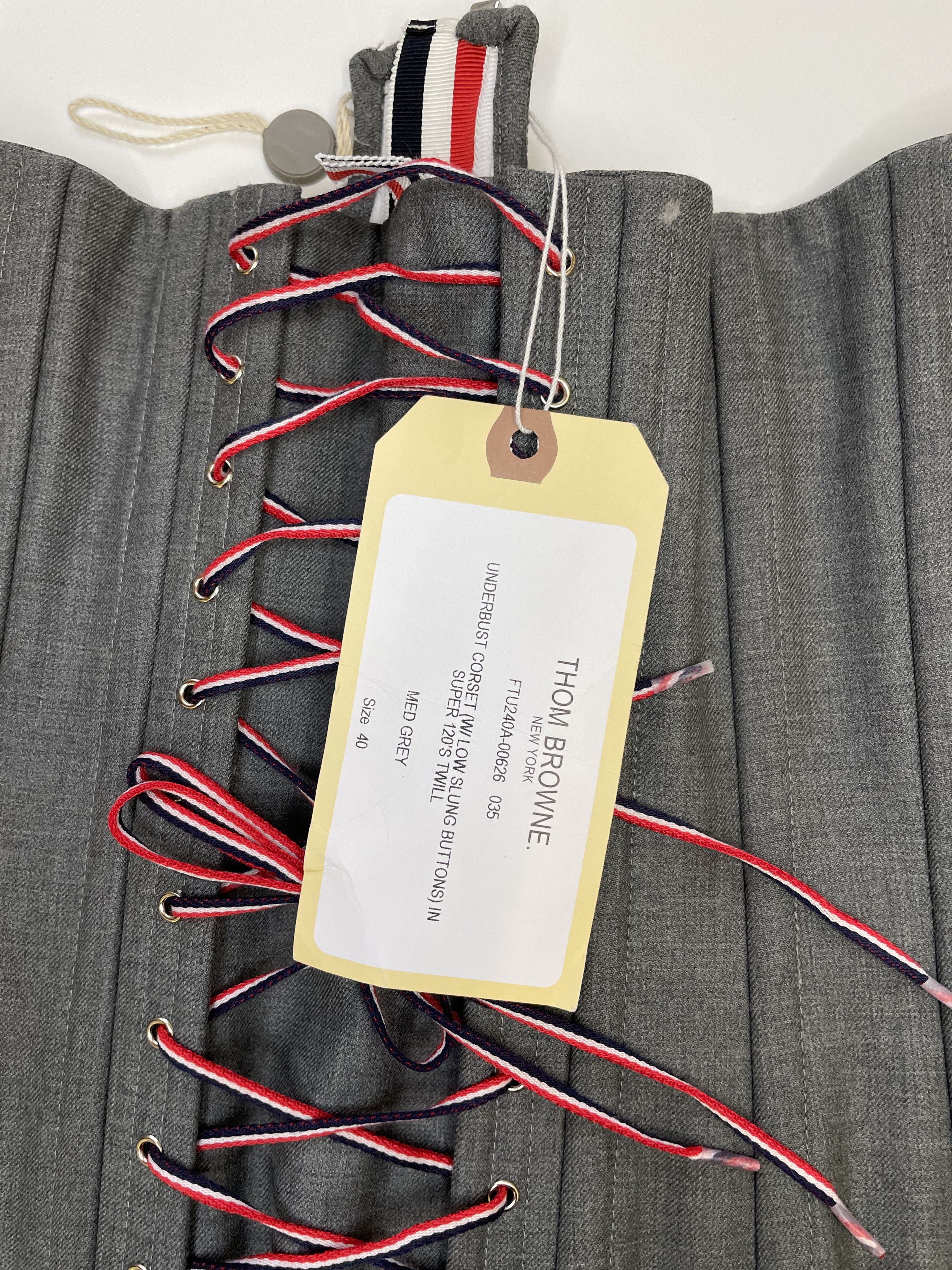 Thom Browne Thom Browne Grey Top Lacing Size 40 (0375) Size XS / US 0-2 / IT 36-38 - 9 Thumbnail