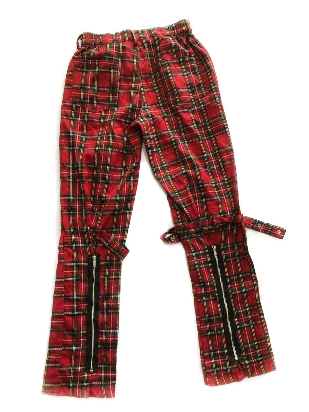 Designer 💥💥Stunning Tartan Punk Style Bondage Pants sz 28 Size US 28 / EU 44 - 1 Thumbnail