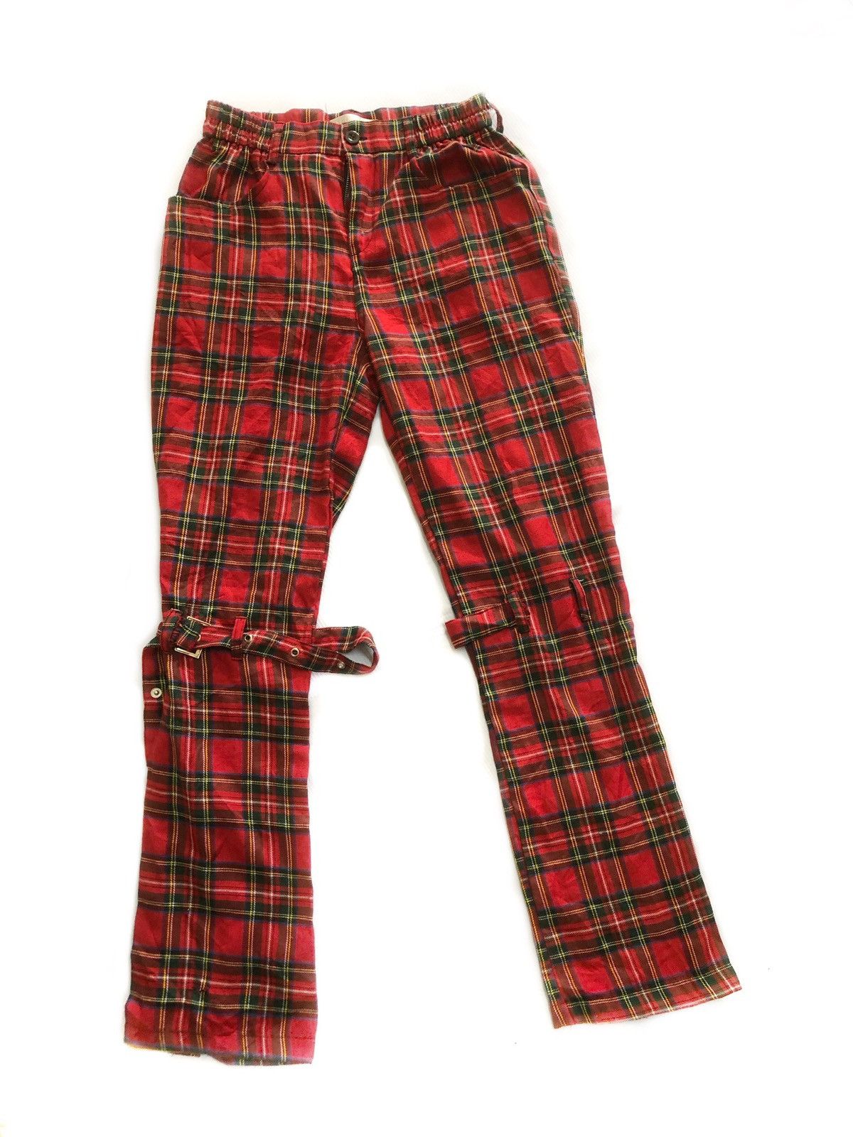 Designer 💥💥Stunning Tartan Punk Style Bondage Pants sz 28 Size US 28 / EU 44 - 2 Thumbnail