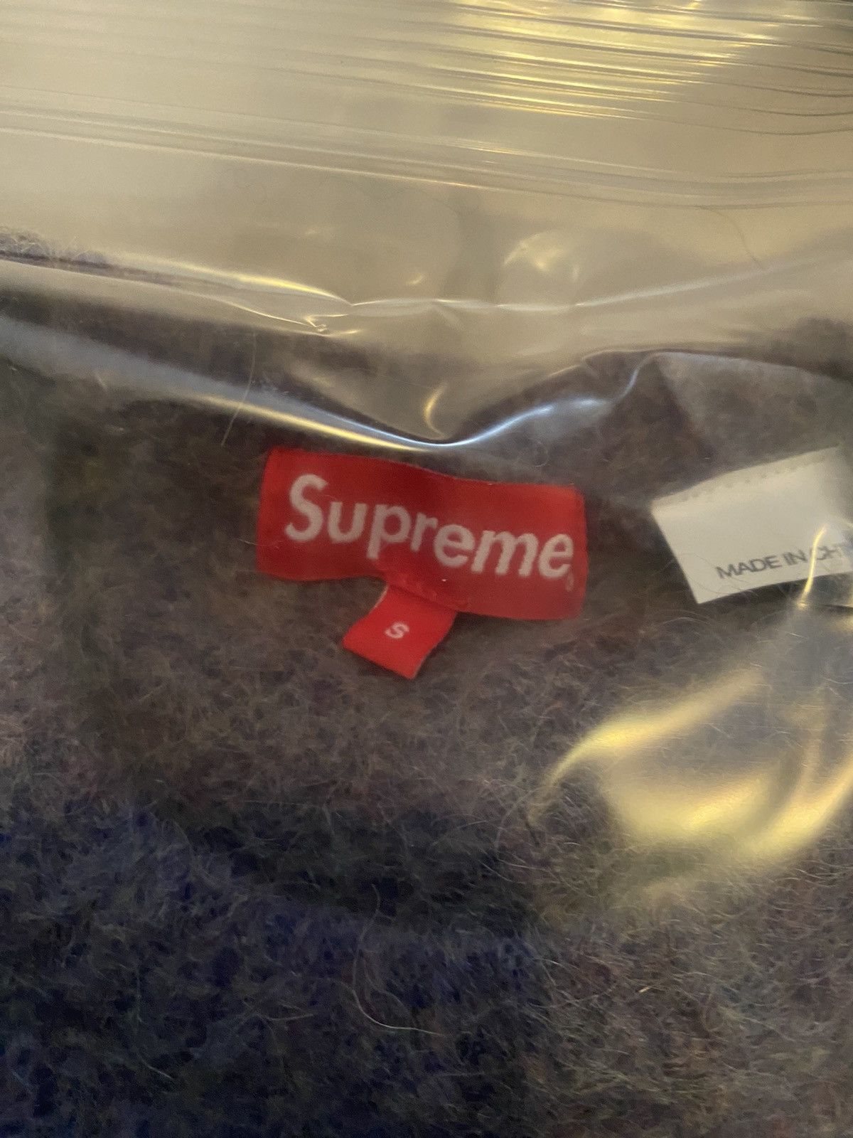 Supreme Mohair Sweater FW22 Purple Melange Size Small