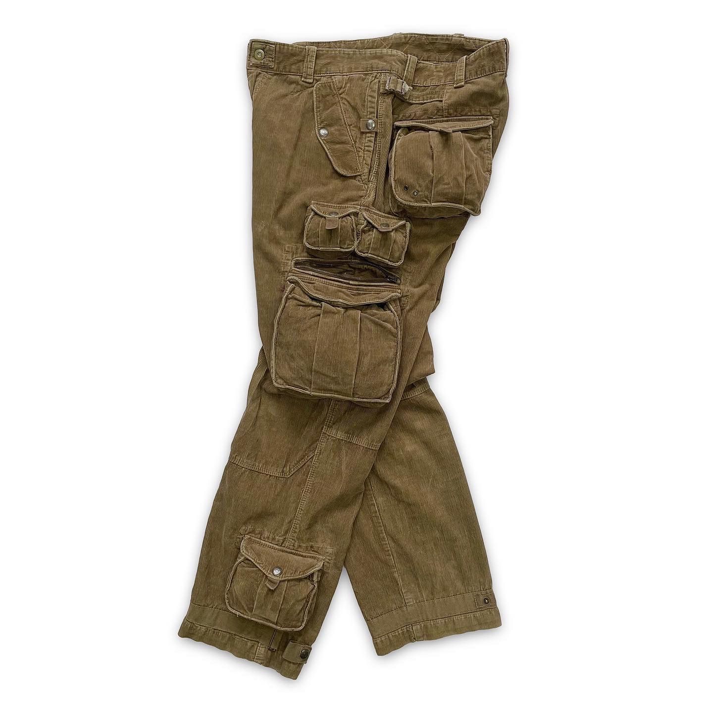 Polo Ralph Lauren Early 2000s Polo Ralph Lauren Corduroy Flight Cargos Size US 34 / EU 50 - 2 Thumbnail