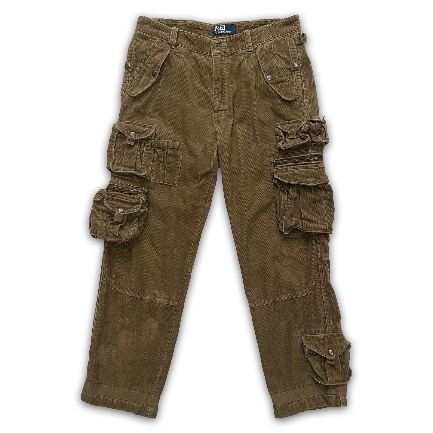 Polo Ralph Lauren Early 2000s Polo Ralph Lauren Corduroy Flight Cargos Size US 34 / EU 50 - 1 Thumbnail