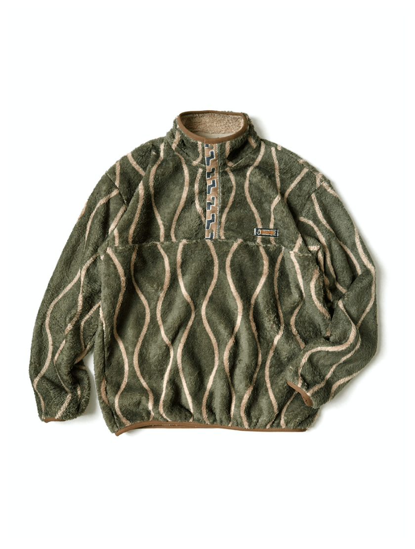 Kapital × Kapital Kountry KAPITAL Drunken Striped Fleece Snap Size US M / EU 48-50 / 2 - 1 Thumbnail