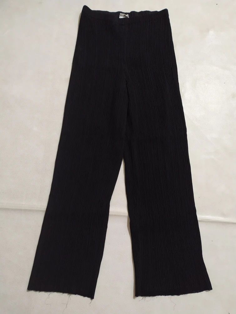 Issey Miyake 🔥Issey Miyake Pleats Please Pants Stretch Hairy Hem Size 28" / US 6 / IT 42 - 1 Thumbnail