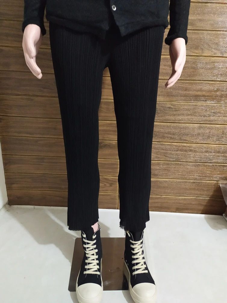 Issey Miyake 🔥Issey Miyake Pleats Please Pants Stretch Hairy Hem Size 28" / US 6 / IT 42 - 10 Thumbnail