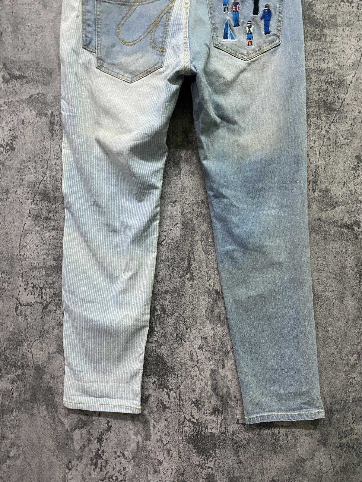 Designer × Japanese Brand Japan Unknown Brand Rare Design Hybrid And Embroidered Pants Size US 30 / EU 46 - 19 Thumbnail