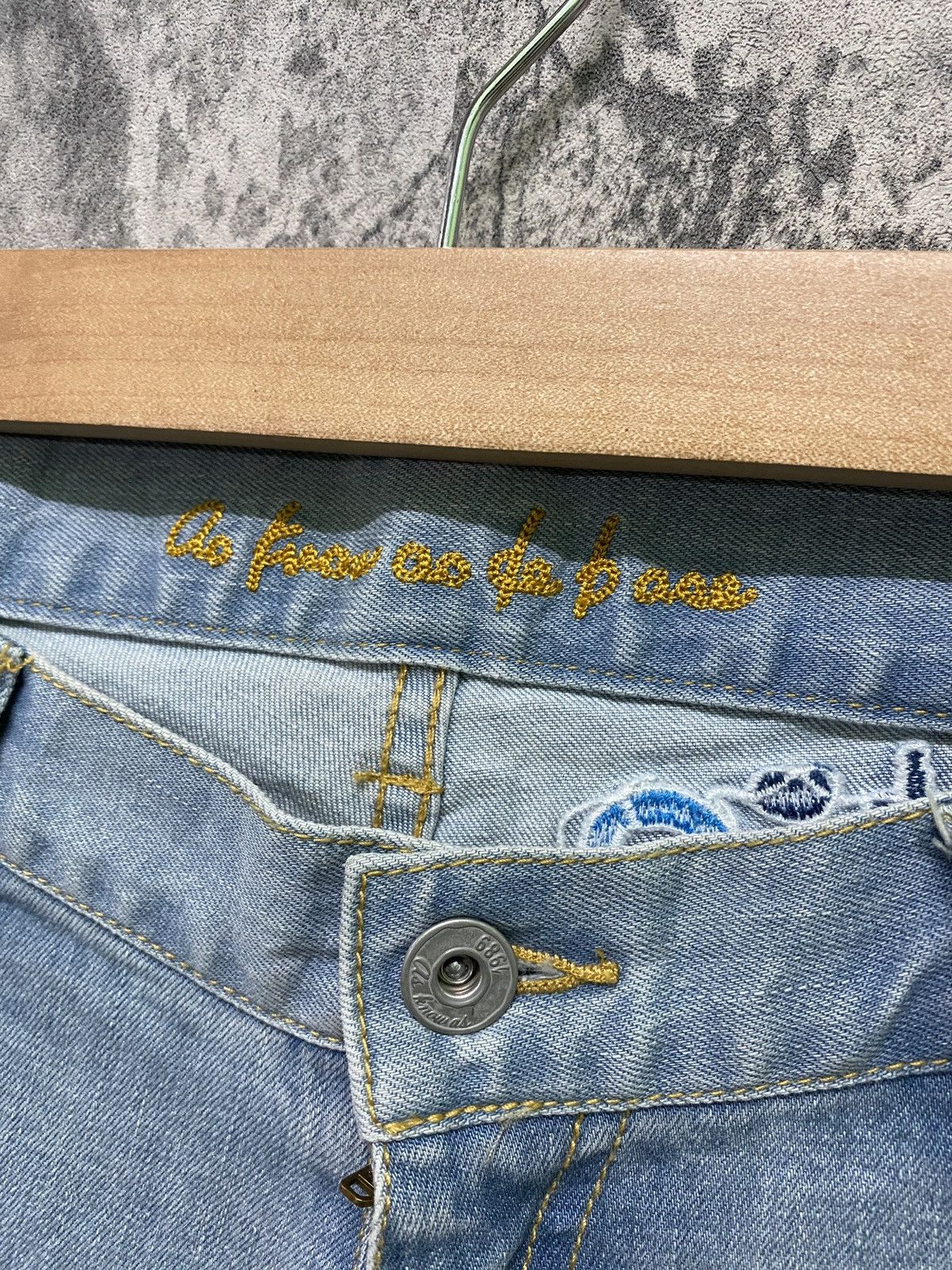 Designer × Japanese Brand Japan Unknown Brand Rare Design Hybrid And Embroidered Pants Size US 30 / EU 46 - 11 Thumbnail