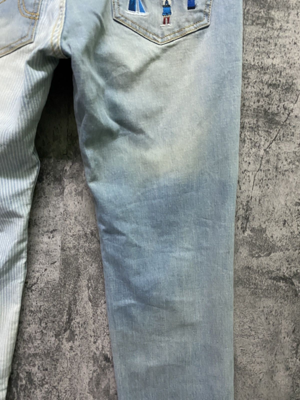 Designer × Japanese Brand Japan Unknown Brand Rare Design Hybrid And Embroidered Pants Size US 30 / EU 46 - 15 Thumbnail