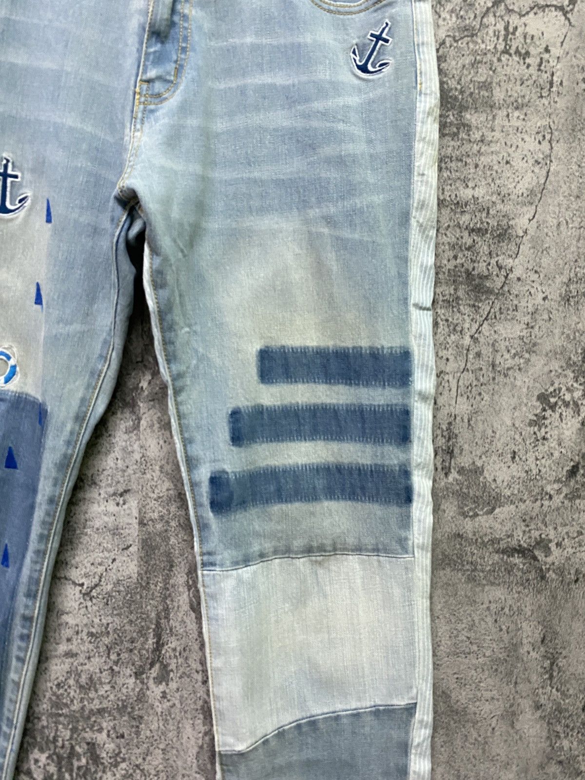 Designer × Japanese Brand Japan Unknown Brand Rare Design Hybrid And Embroidered Pants Size US 30 / EU 46 - 6 Thumbnail