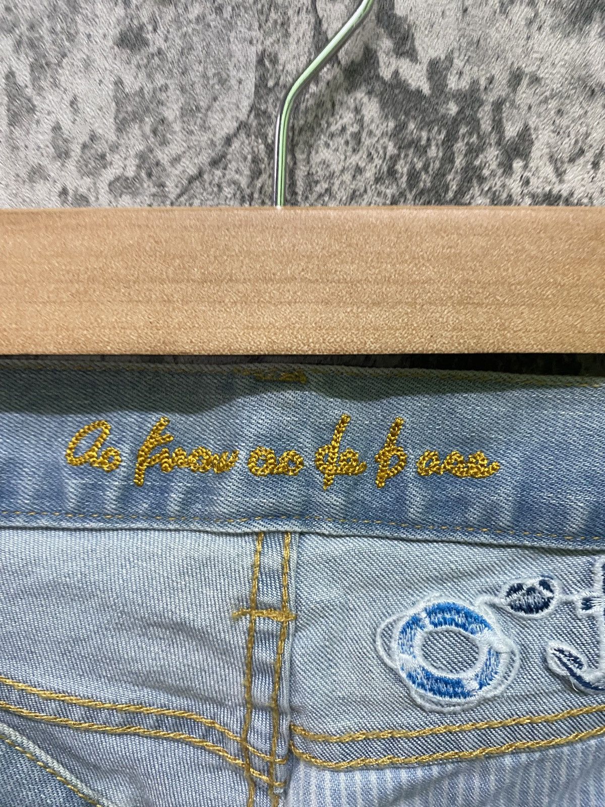Designer × Japanese Brand Japan Unknown Brand Rare Design Hybrid And Embroidered Pants Size US 30 / EU 46 - 22 Thumbnail