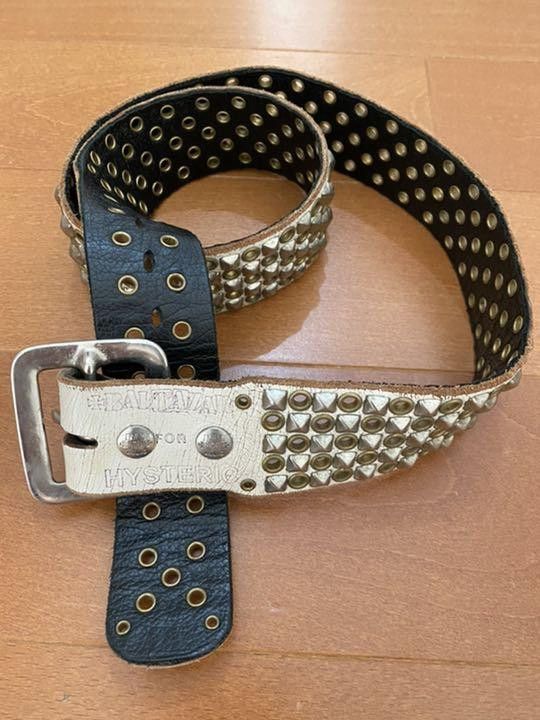 Hysteric Glamour Baltazar Studded Perforated Leather Belt Size ONE SIZE - 2 Thumbnail