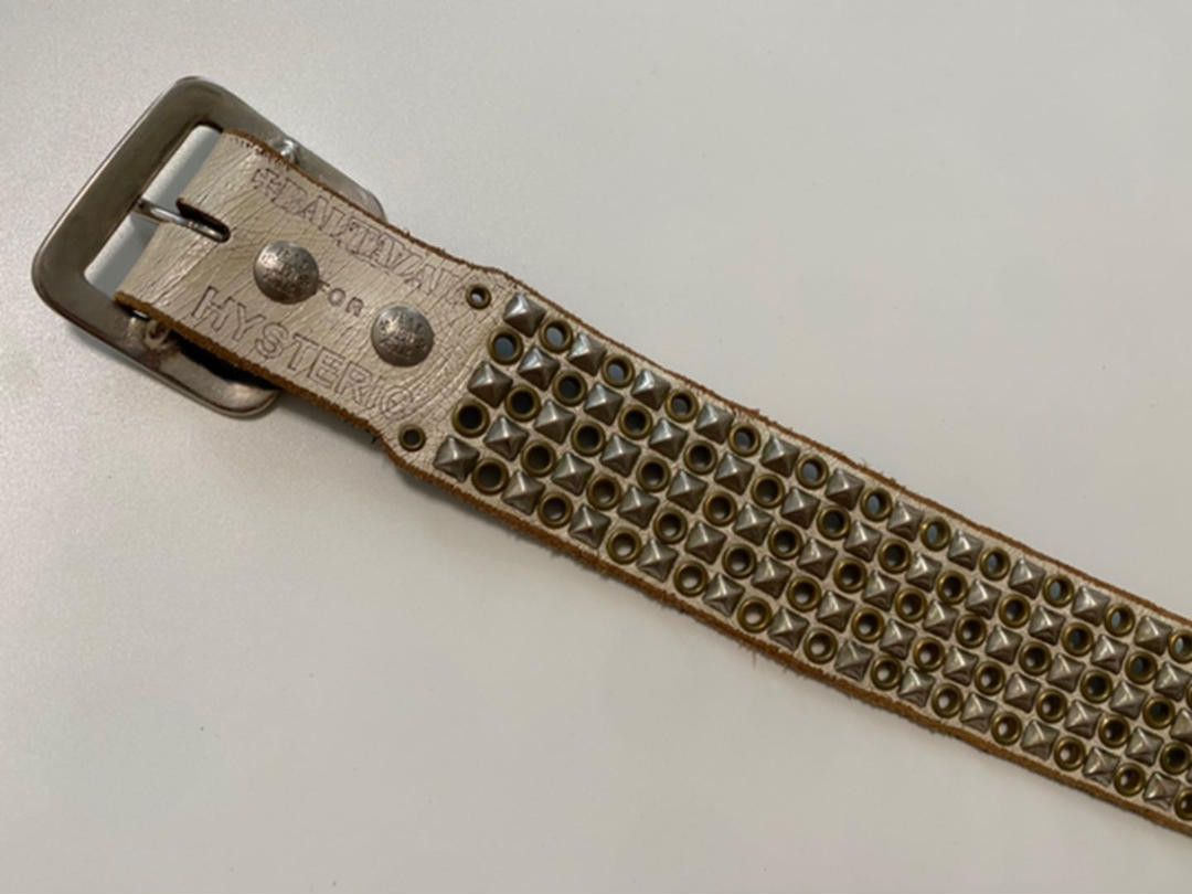 Hysteric Glamour Baltazar Studded Perforated Leather Belt Size ONE SIZE - 7 Thumbnail