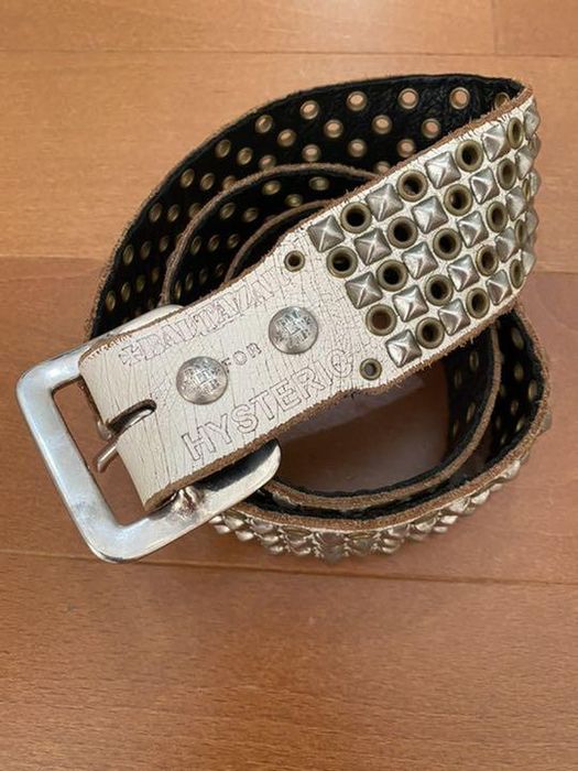 Hysteric Glamour Baltazar Studded Perforated Leather Belt | Grailed