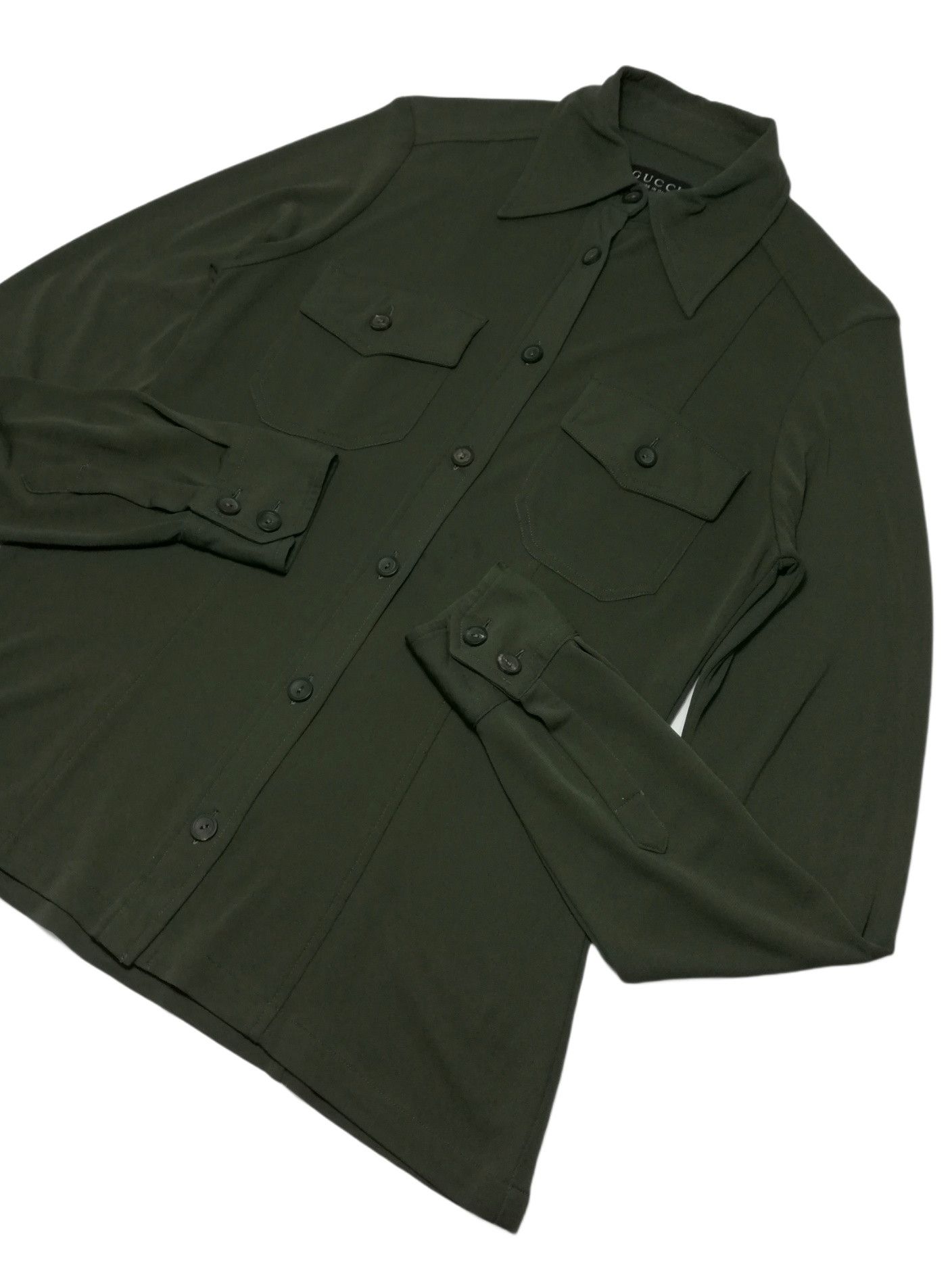 Gucci 🔥GRAIL OG AW96 Zamasport For Gucci Rayon Long Sleeve Shirt Size US XS / EU 42 / 0 - 5 Thumbnail