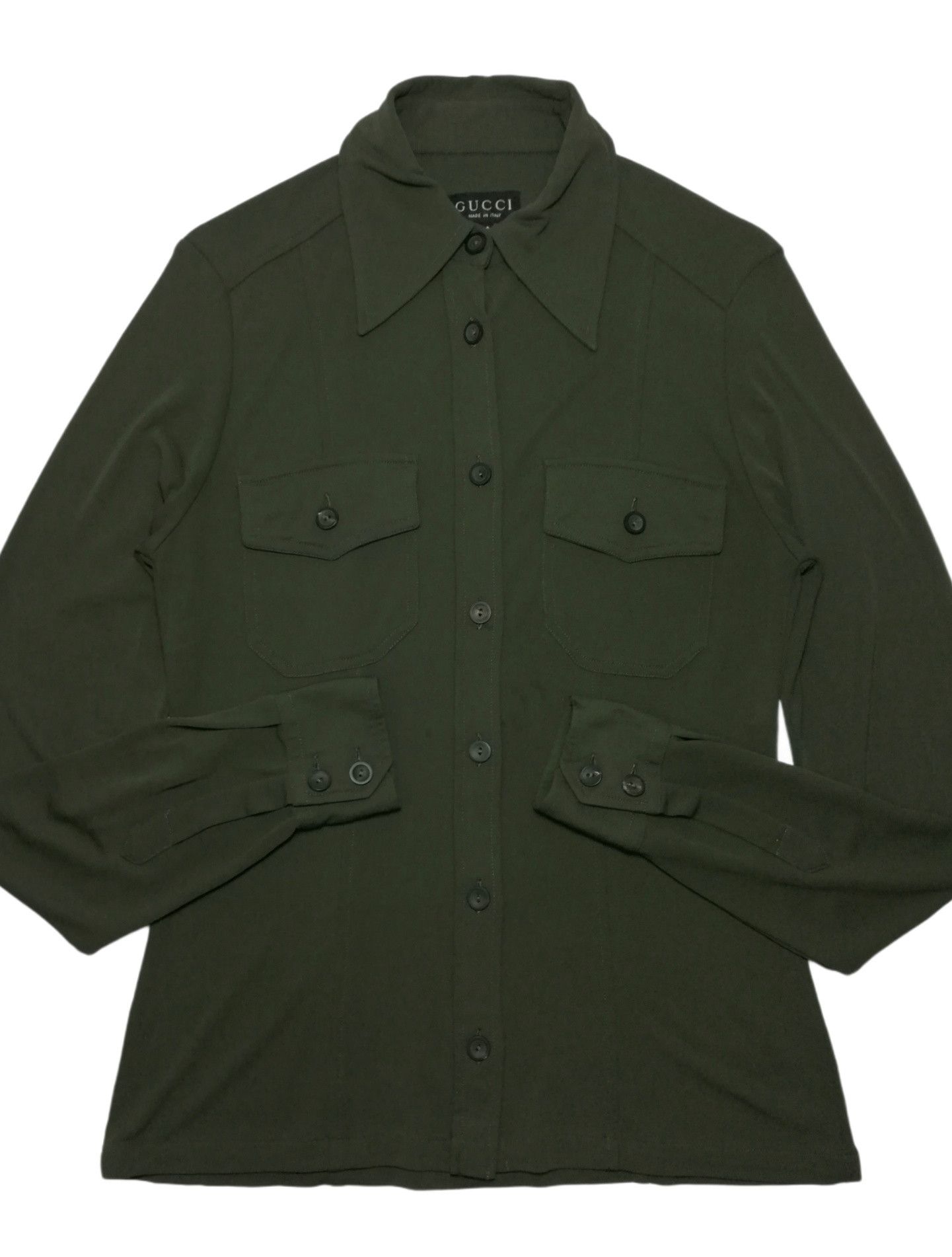 Gucci 🔥GRAIL OG AW96 Zamasport For Gucci Rayon Long Sleeve Shirt Size US XS / EU 42 / 0 - 3 Thumbnail