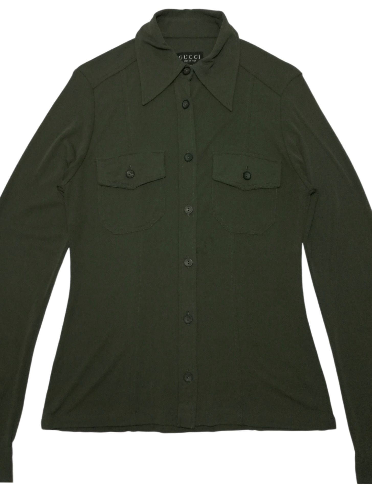 Gucci 🔥GRAIL OG AW96 Zamasport For Gucci Rayon Long Sleeve Shirt Size US XS / EU 42 / 0 - 2 Thumbnail