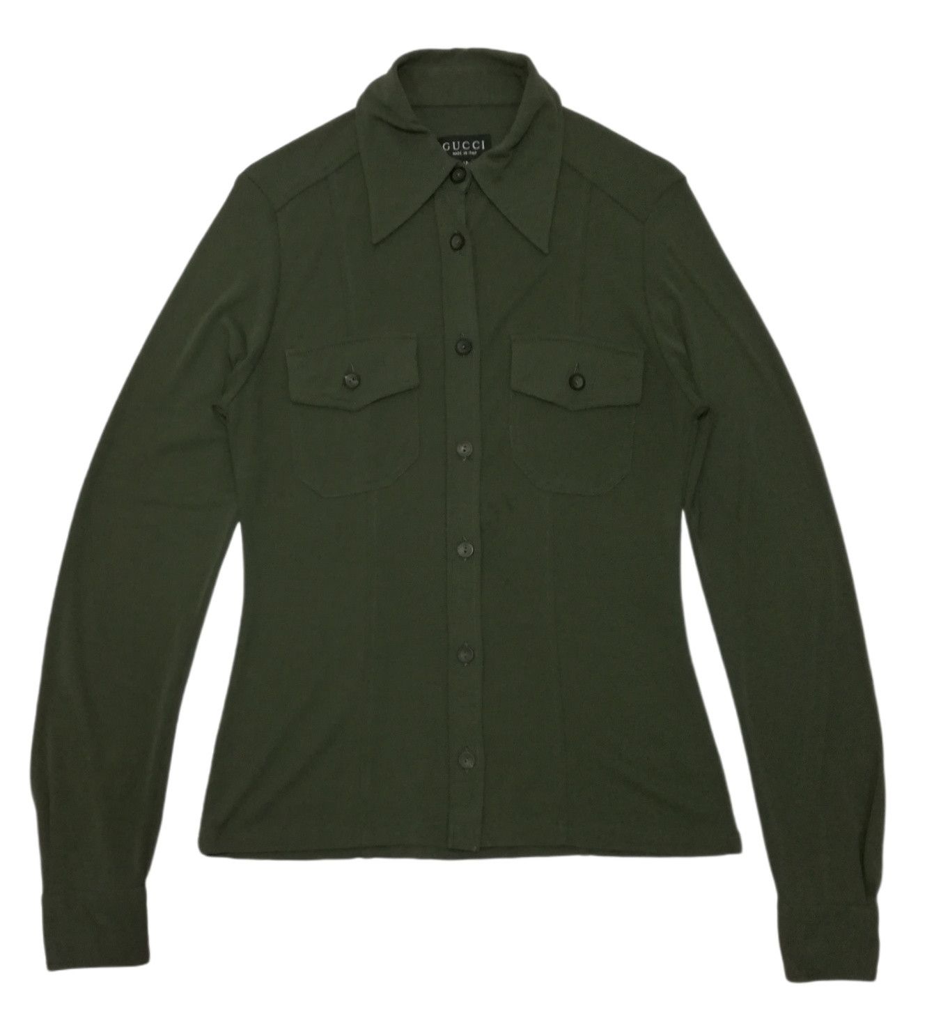 Gucci 🔥GRAIL OG AW96 Zamasport For Gucci Rayon Long Sleeve Shirt Size US XS / EU 42 / 0 - 1 Thumbnail