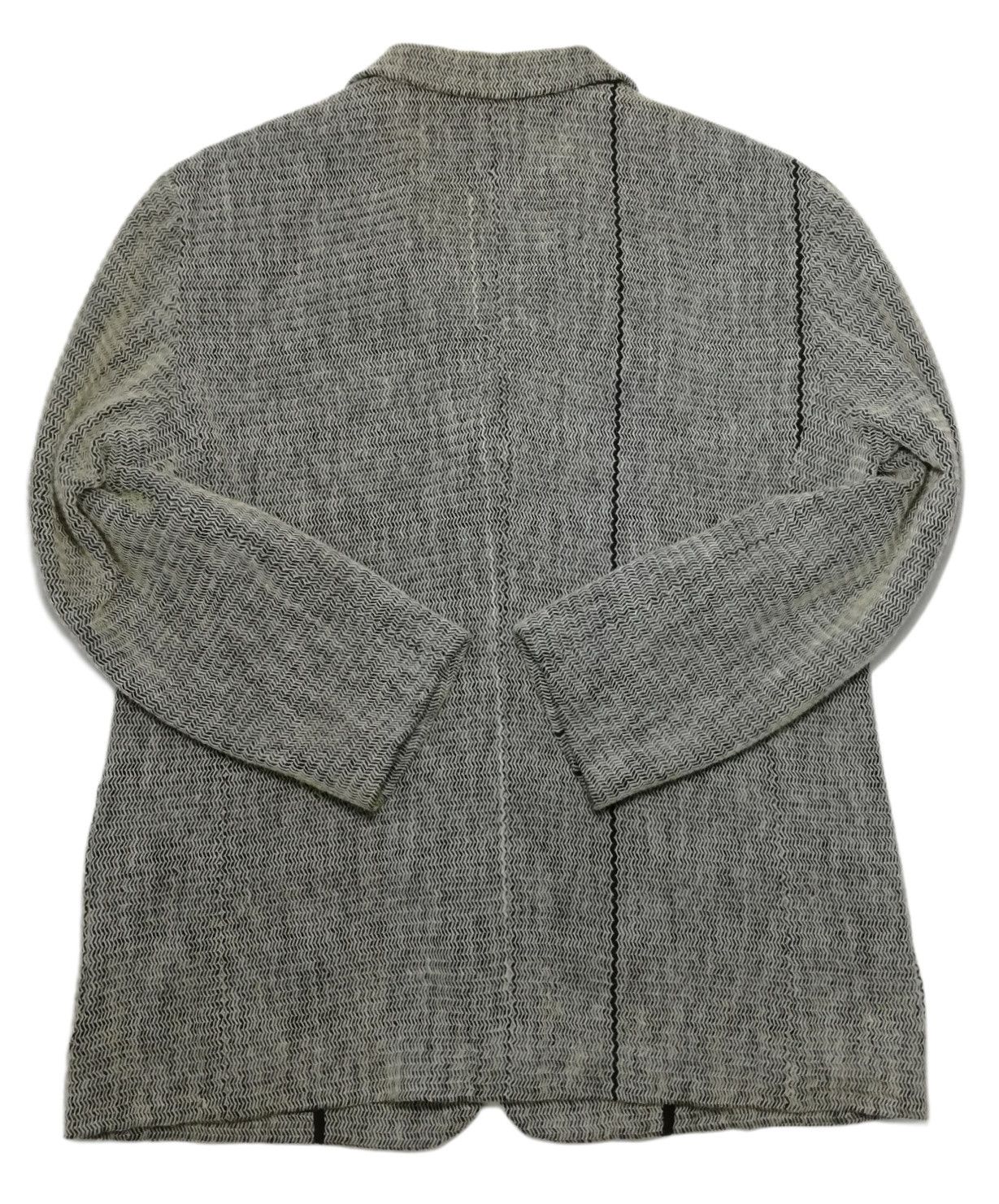 Issey Miyake 🔥DOPE Issey Miyake Wool Tweed Knit Distressed Blazers Coat Size US M / EU 48-50 / 2 - 21 Thumbnail