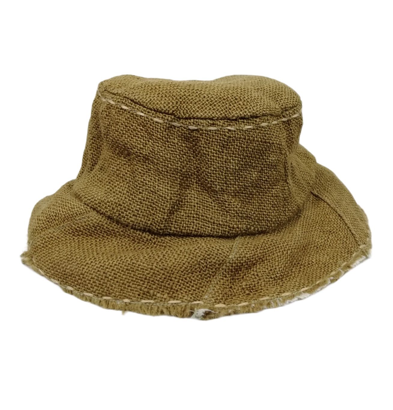 Art Comes First × Japanese Brand 🔥SUMMER SALE Iconic Hemp Summer Boro Bucket Hat🔥 Size ONE SIZE - 10 Thumbnail