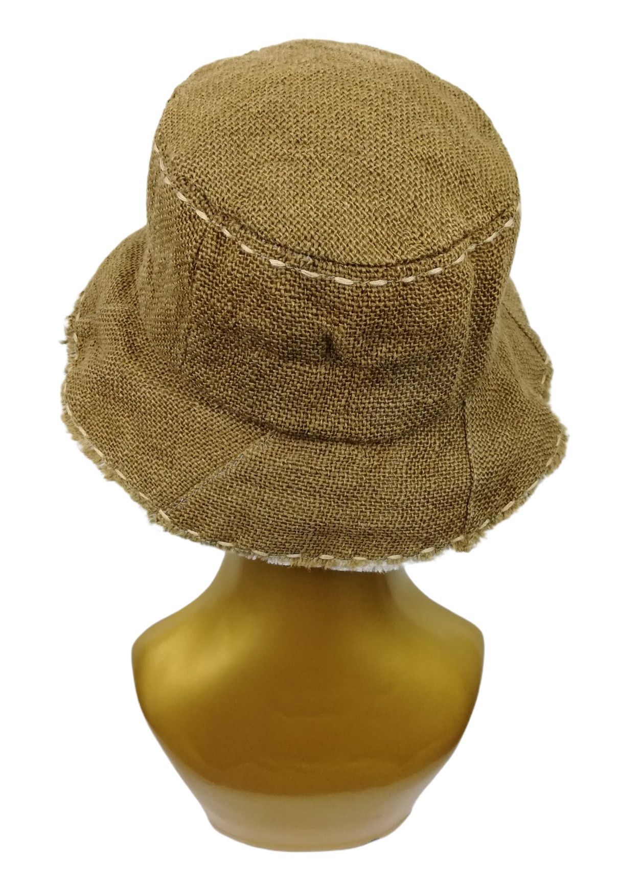 Art Comes First × Japanese Brand 🔥SUMMER SALE Iconic Hemp Summer Boro Bucket Hat🔥 Size ONE SIZE - 4 Thumbnail