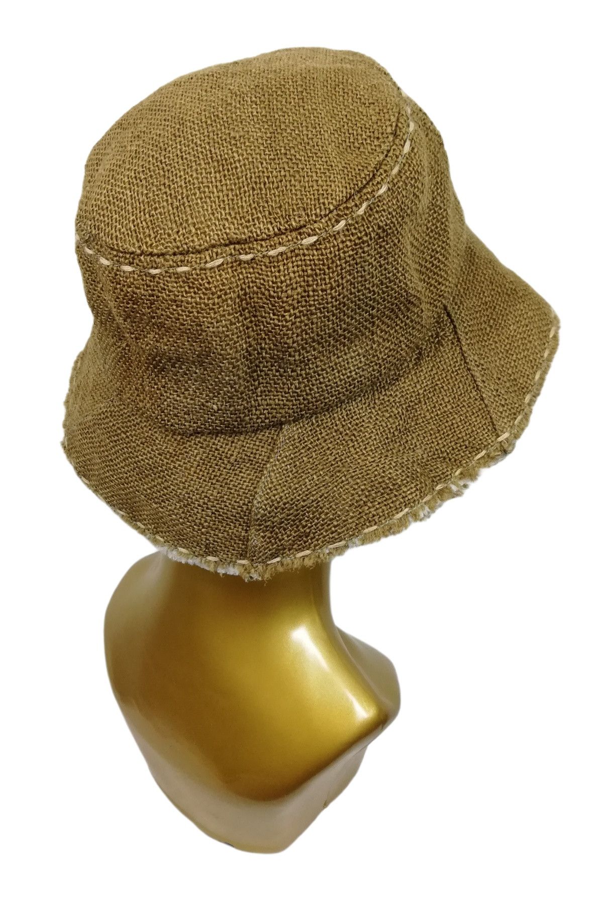 Art Comes First × Japanese Brand 🔥SUMMER SALE Iconic Hemp Summer Boro Bucket Hat🔥 Size ONE SIZE - 5 Thumbnail