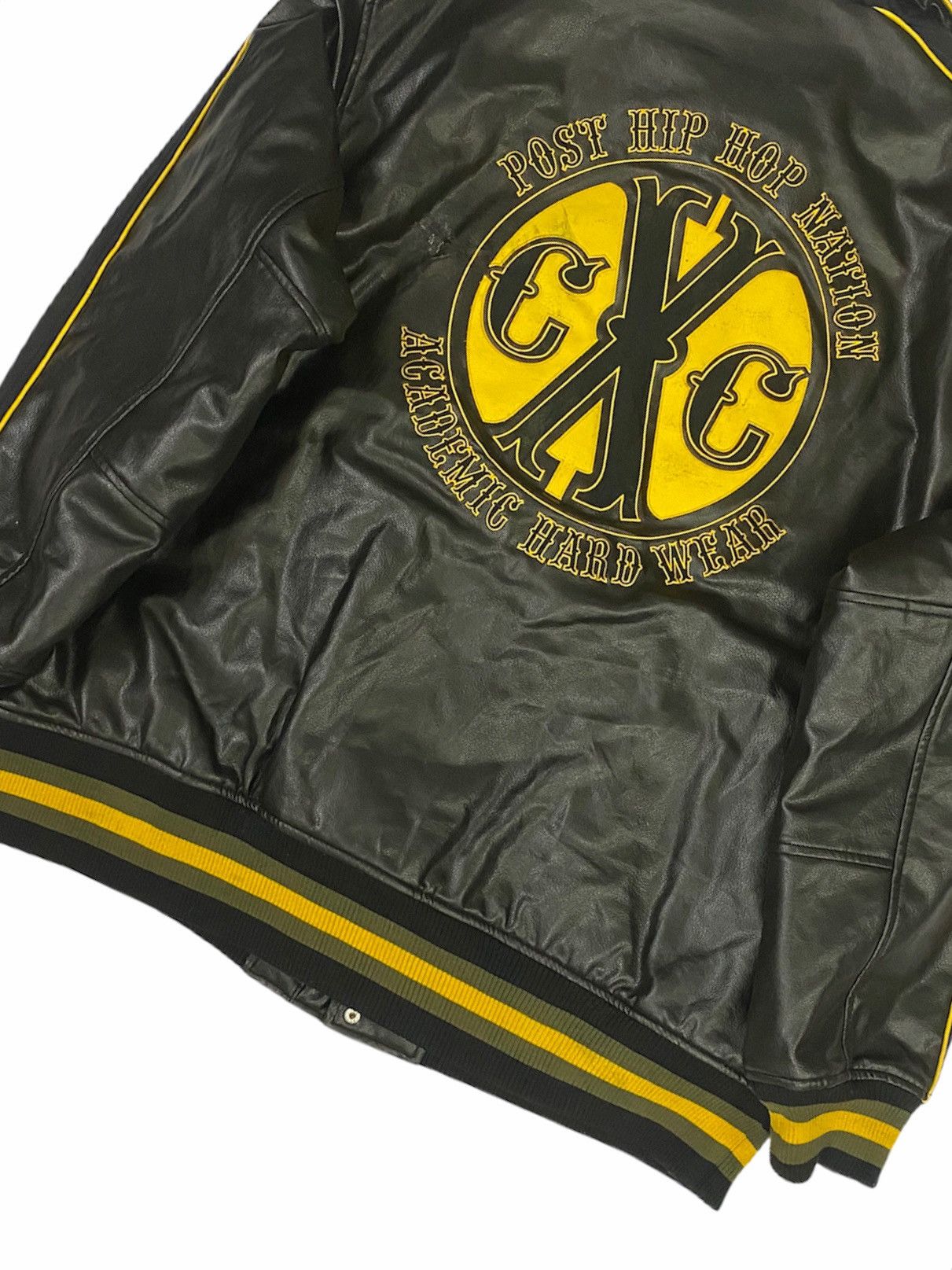 Cross Colours × Vintage Rare‼️Vintage Cross Colours PVC Varsity Jacket Size US XXL / EU 58 / 5 - 2 Thumbnail