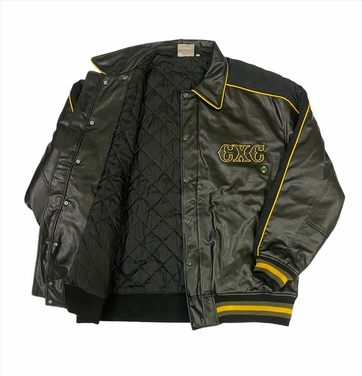 Cross Colours × Vintage Rare‼️Vintage Cross Colours PVC Varsity Jacket Size US XXL / EU 58 / 5 - 4 Thumbnail
