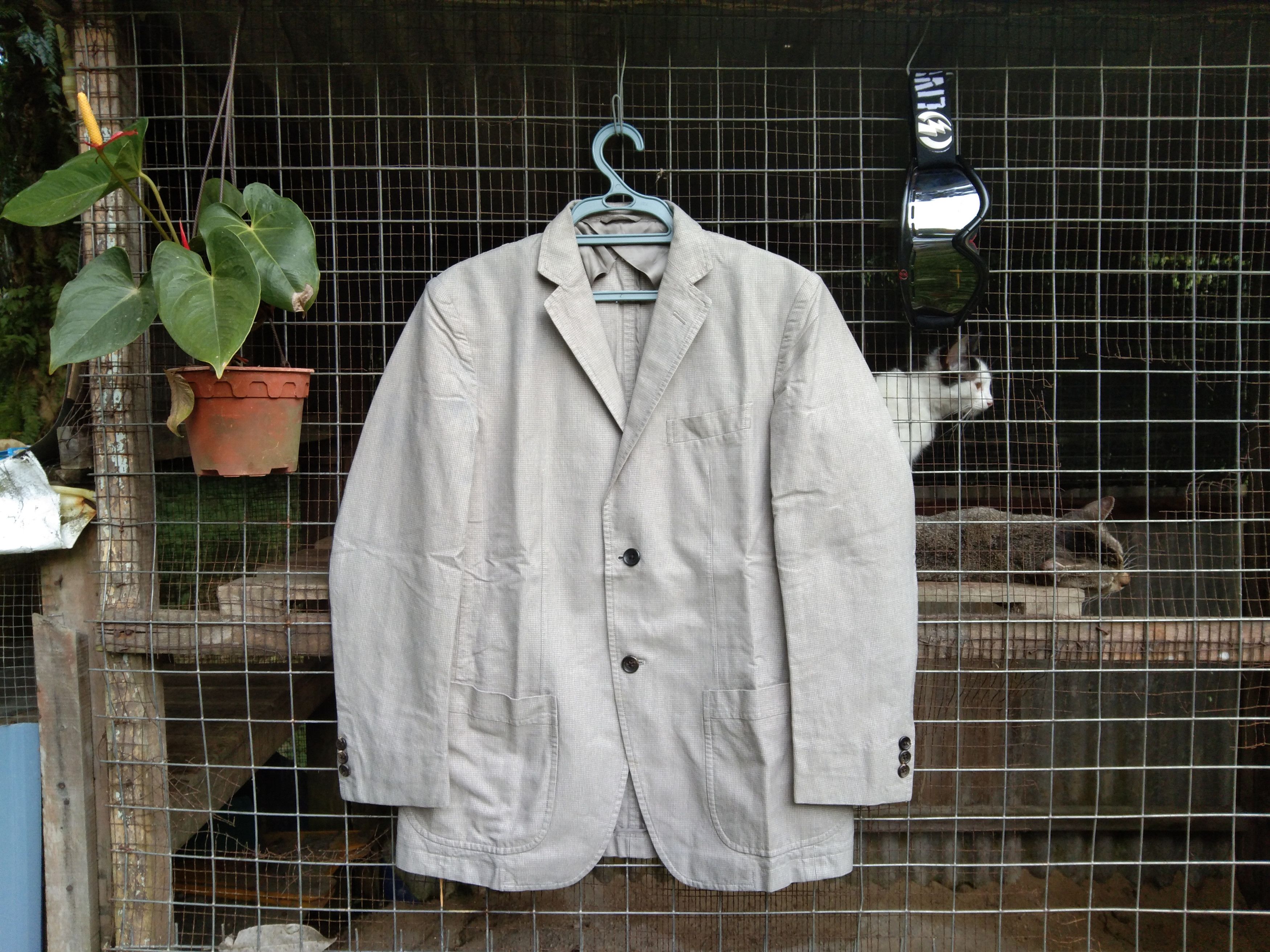 image of Vintage Burberry Light Blazer Coat, Men's (Size Medium)