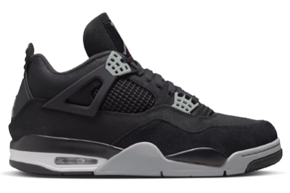 Jordan 4 Retro Black Canvas (Grade School 6.5Y)