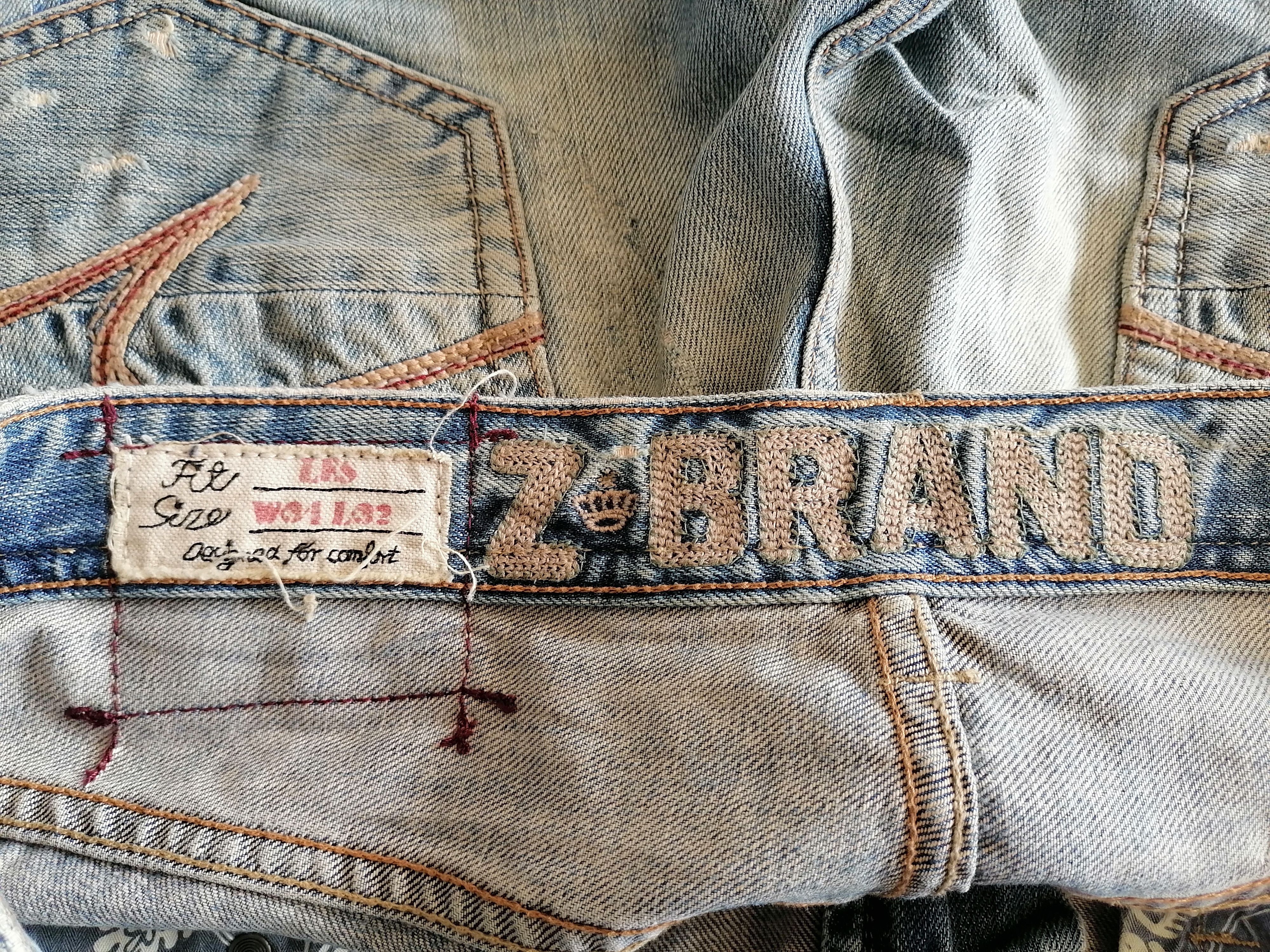 Japanese Brand Sick🔥Z Brand Patchwork Distressed Denim Pants⚡⚡⚡ Size US 35 - 10 Thumbnail