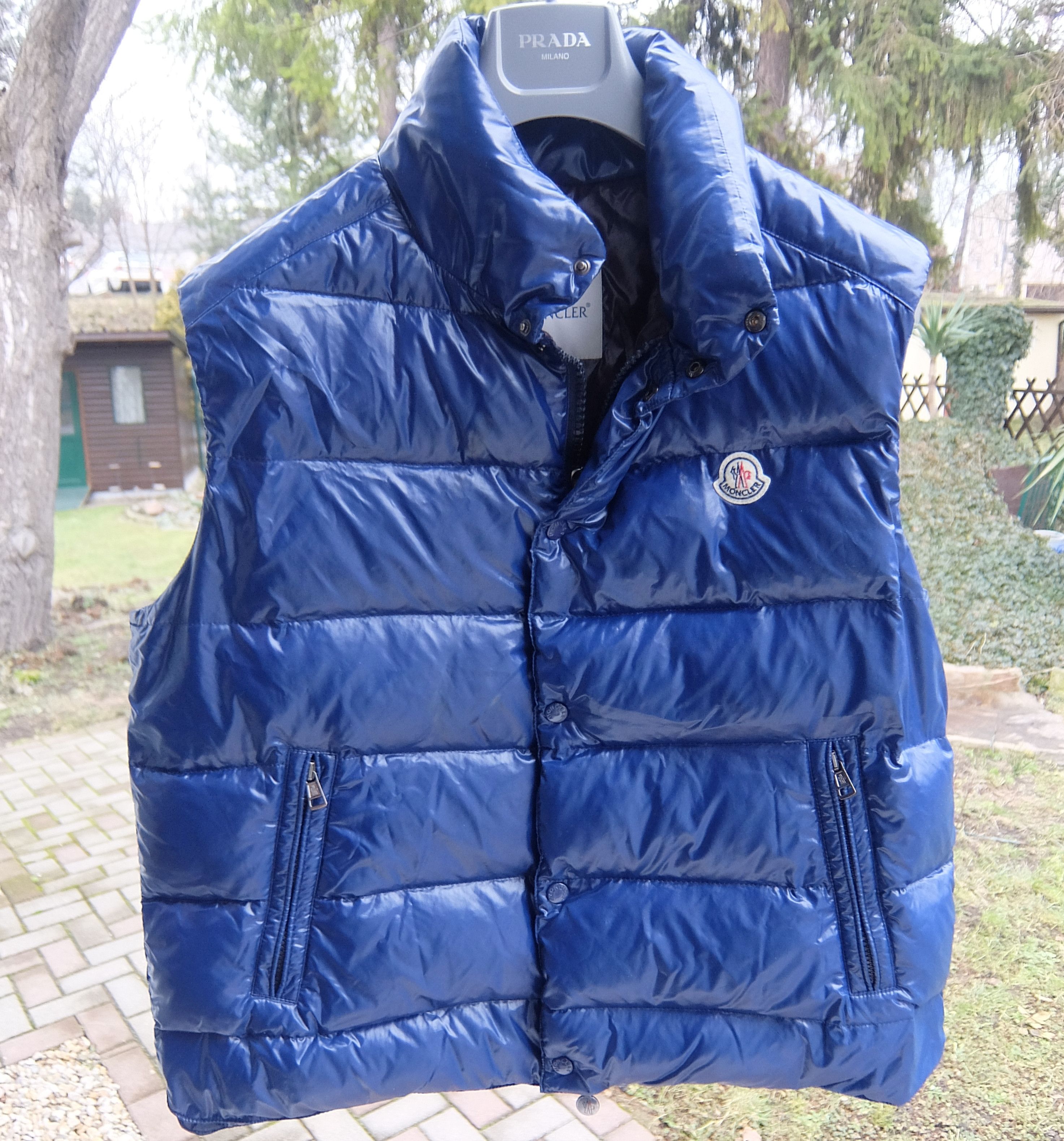 Moncler gilet mens blue online