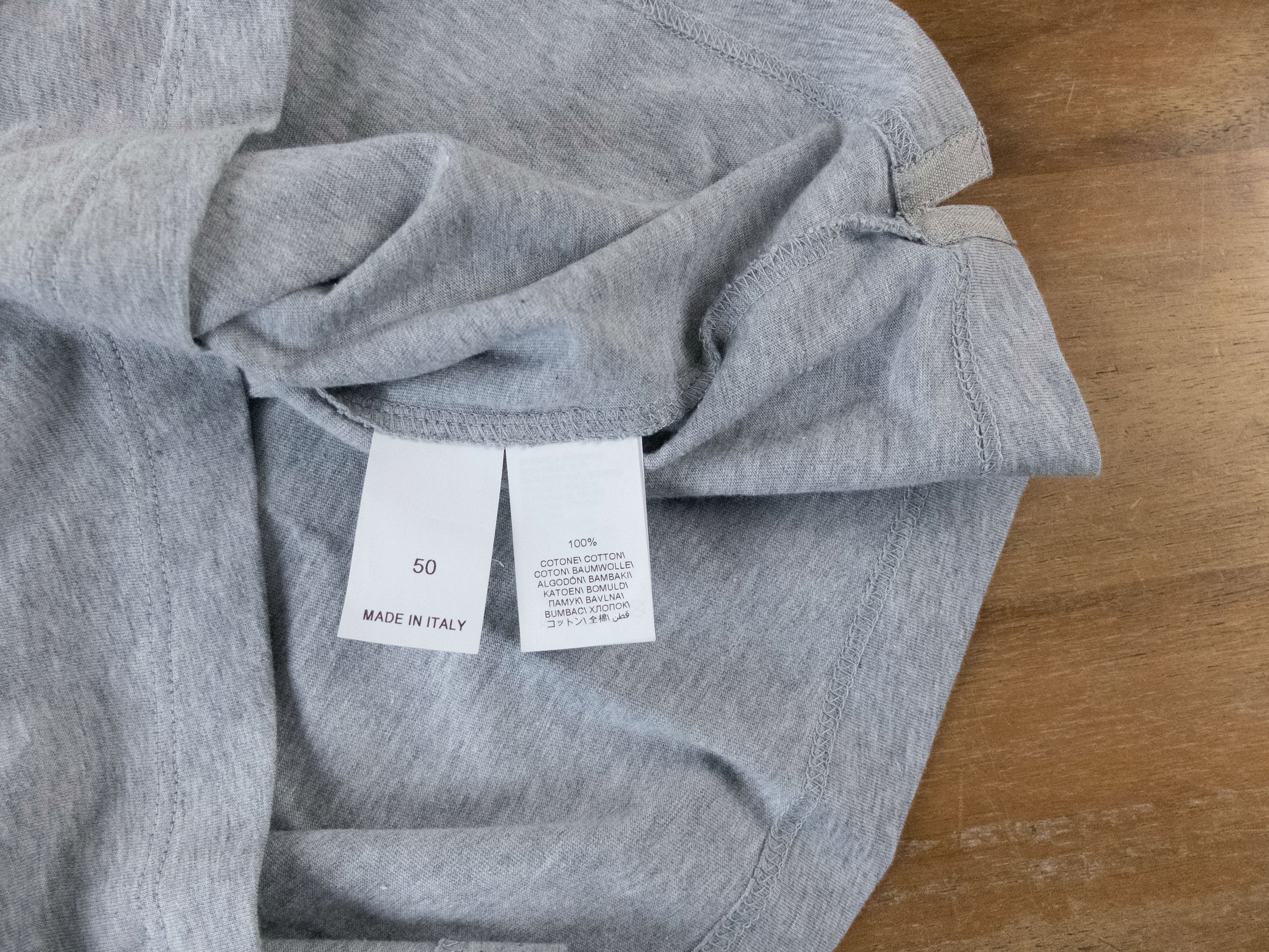 Brunello Cucinelli BRUNELLO CUCINELLI gray regular fit t-shirt Medium / 50 EU Size US M / EU 48-50 / 2 - 8 Thumbnail