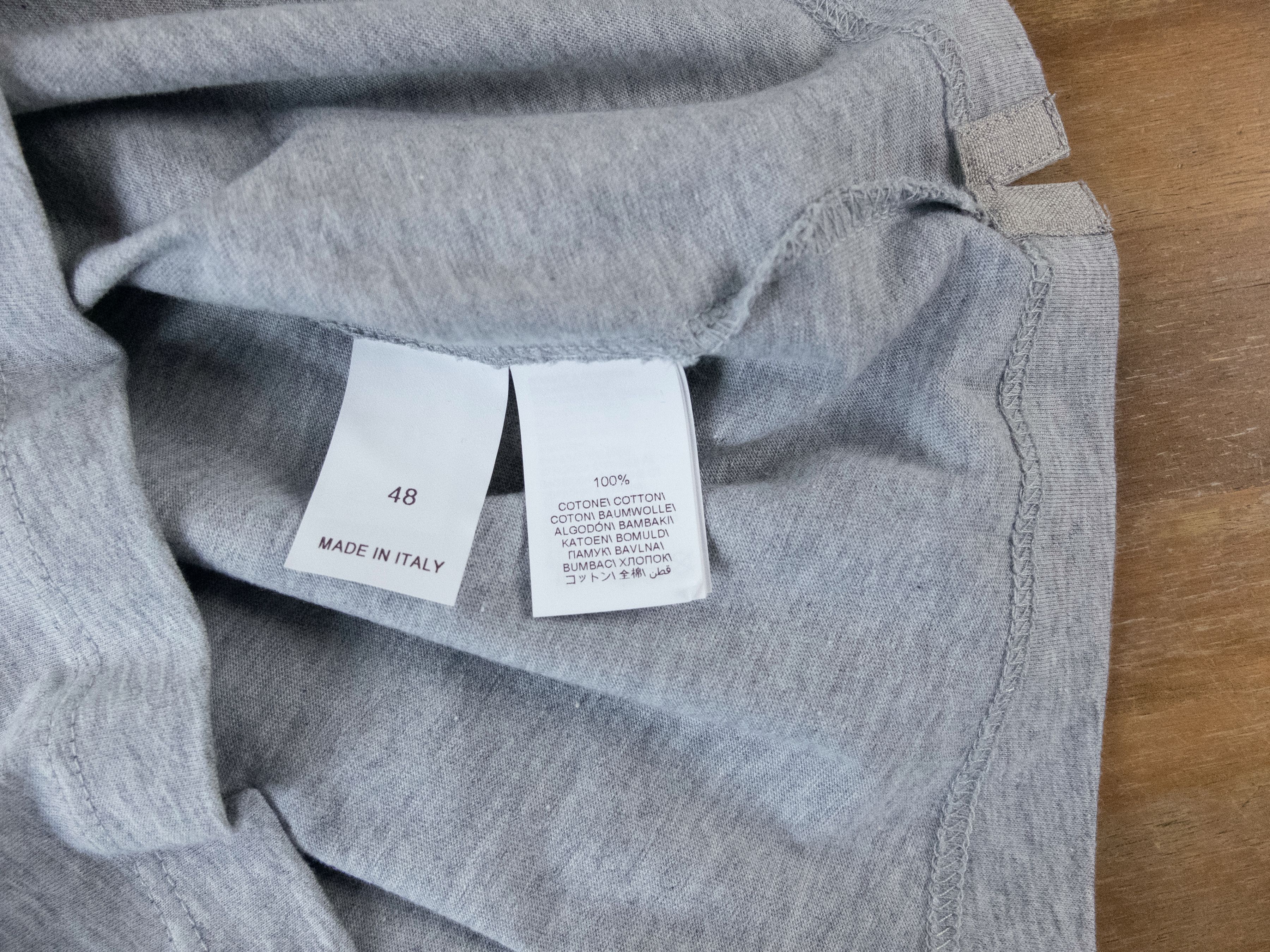 Brunello Cucinelli BRUNELLO CUCINELLI gray regular fit t-shirt - Small / 48 EU Size US S / EU 44-46 / 1 - 8 Thumbnail