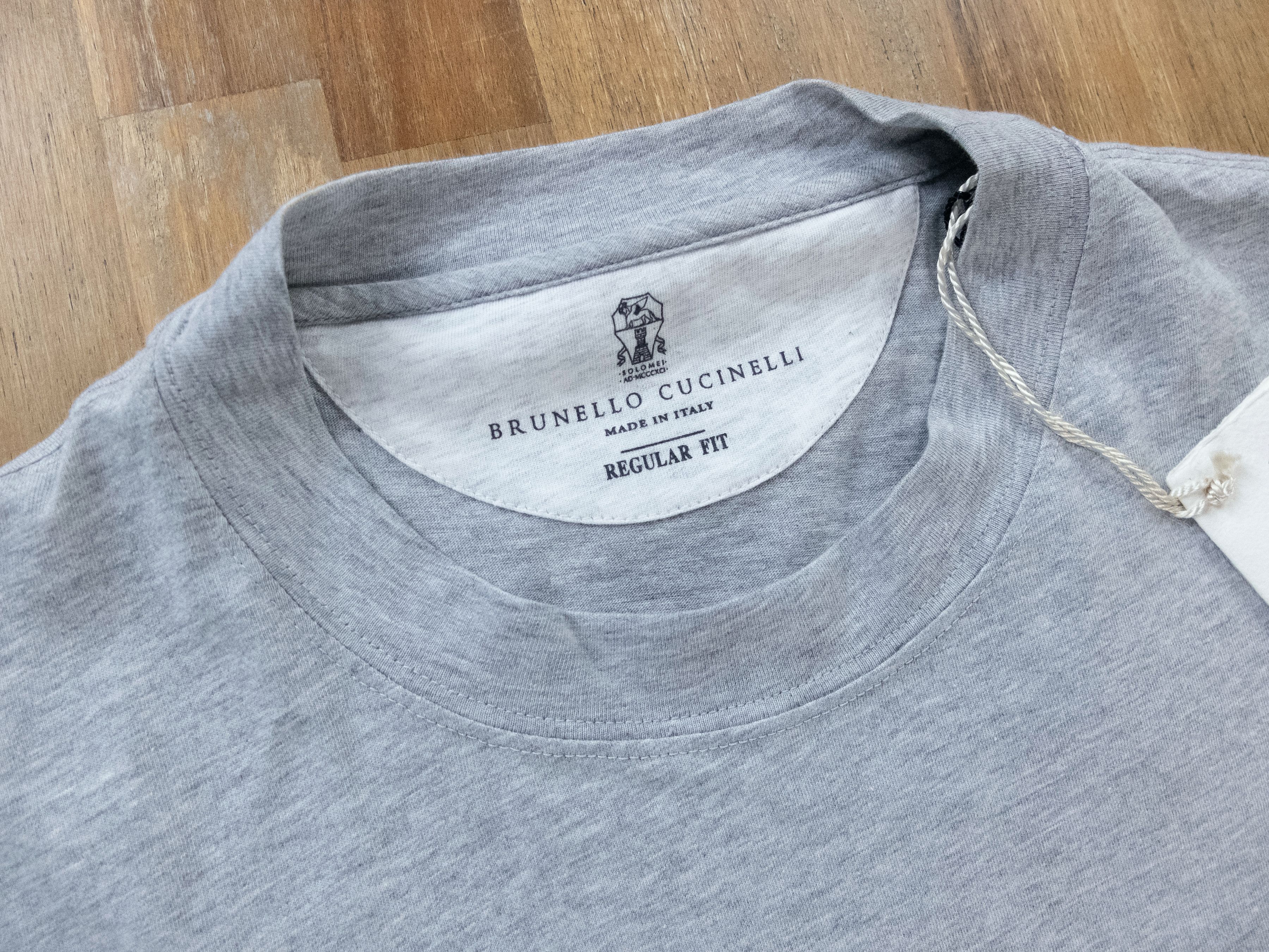 Brunello Cucinelli BRUNELLO CUCINELLI gray regular fit t-shirt - Small / 48 EU Size US S / EU 44-46 / 1 - 5 Thumbnail