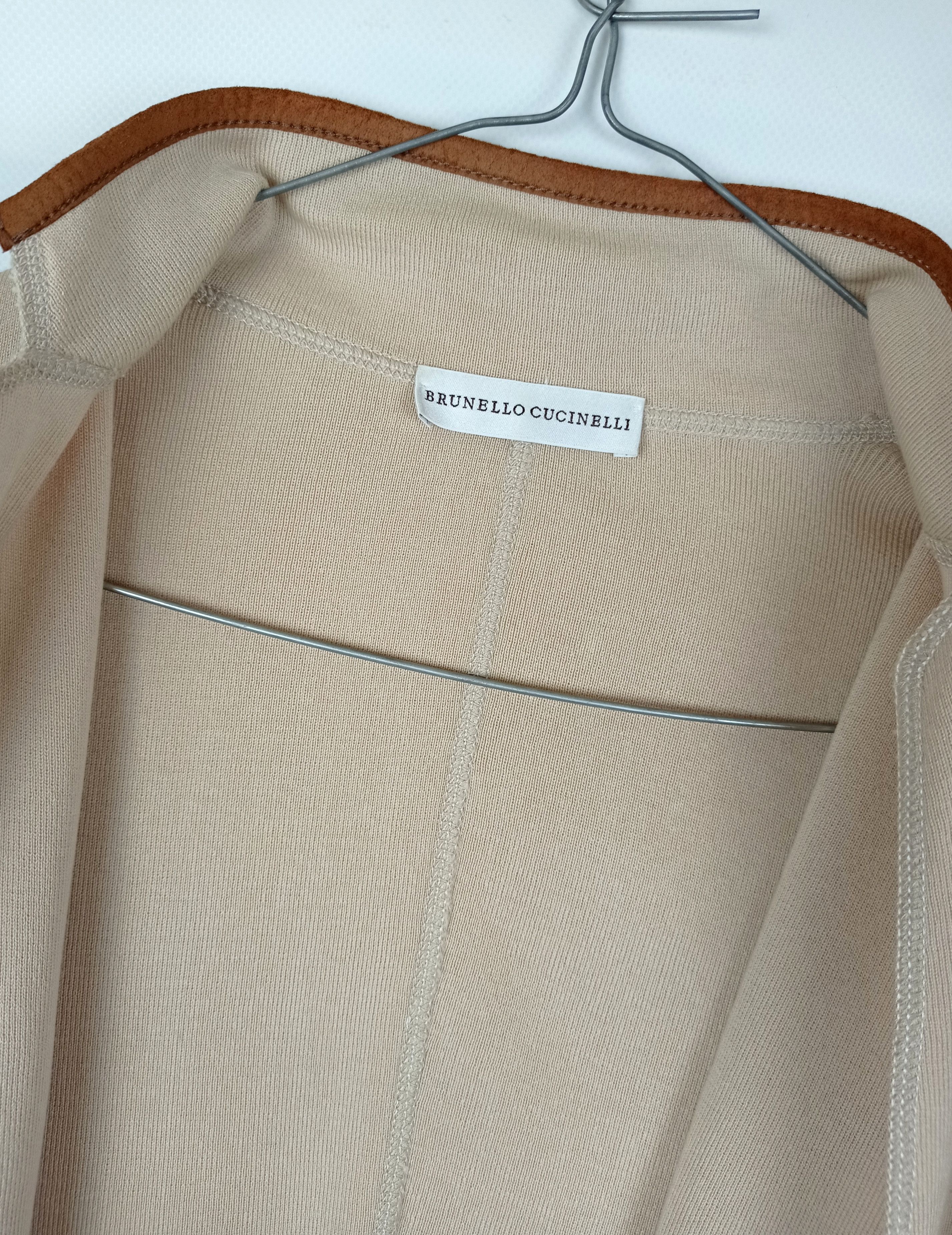 image of Brunello Cucinelli Beige Cardigan Sweater, Women's (Size Small)