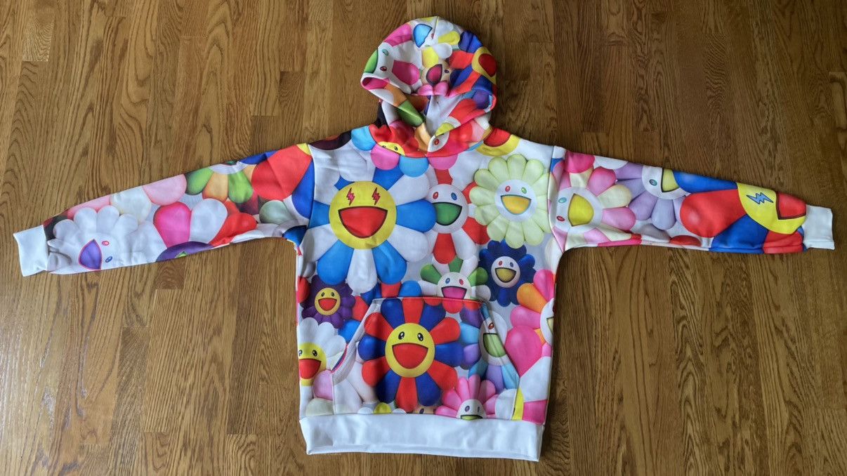 J Balvin × Takashi Murakami S J Balvin x Takashi Murakami All Over Flowers Hoodie Multi Size US S / EU 44-46 / 1 - 3 Thumbnail
