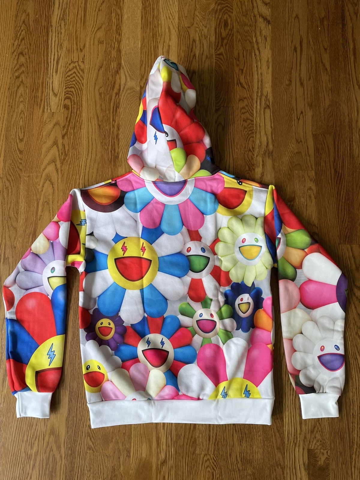 J Balvin × Takashi Murakami S J Balvin x Takashi Murakami All Over Flowers Hoodie Multi Size US S / EU 44-46 / 1 - 2 Thumbnail