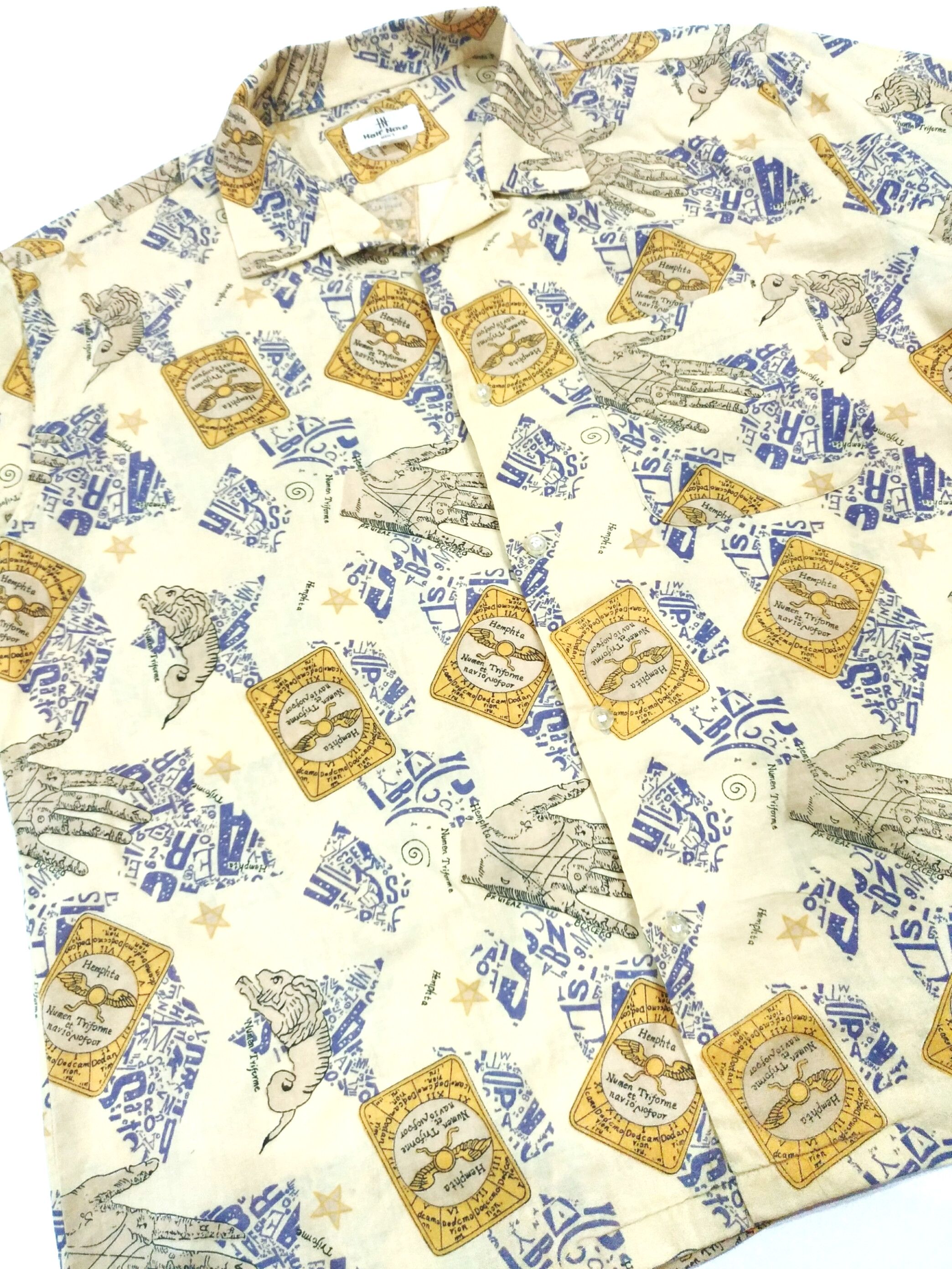 Japanese Brand VERY RARE! VTG HALF NOTE ZODIAC MOTIF HAWAII SHIRT Size US XL / EU 56 / 4 - 5 Thumbnail