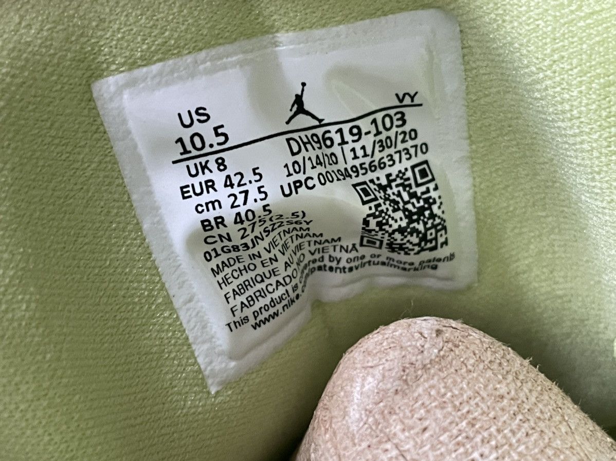 Jordan Brand US M 9 / W 10.5 Limelight Jordan 1 Low SE Pine Green White Size US 10.5 / IT 40.5 - 17 Thumbnail